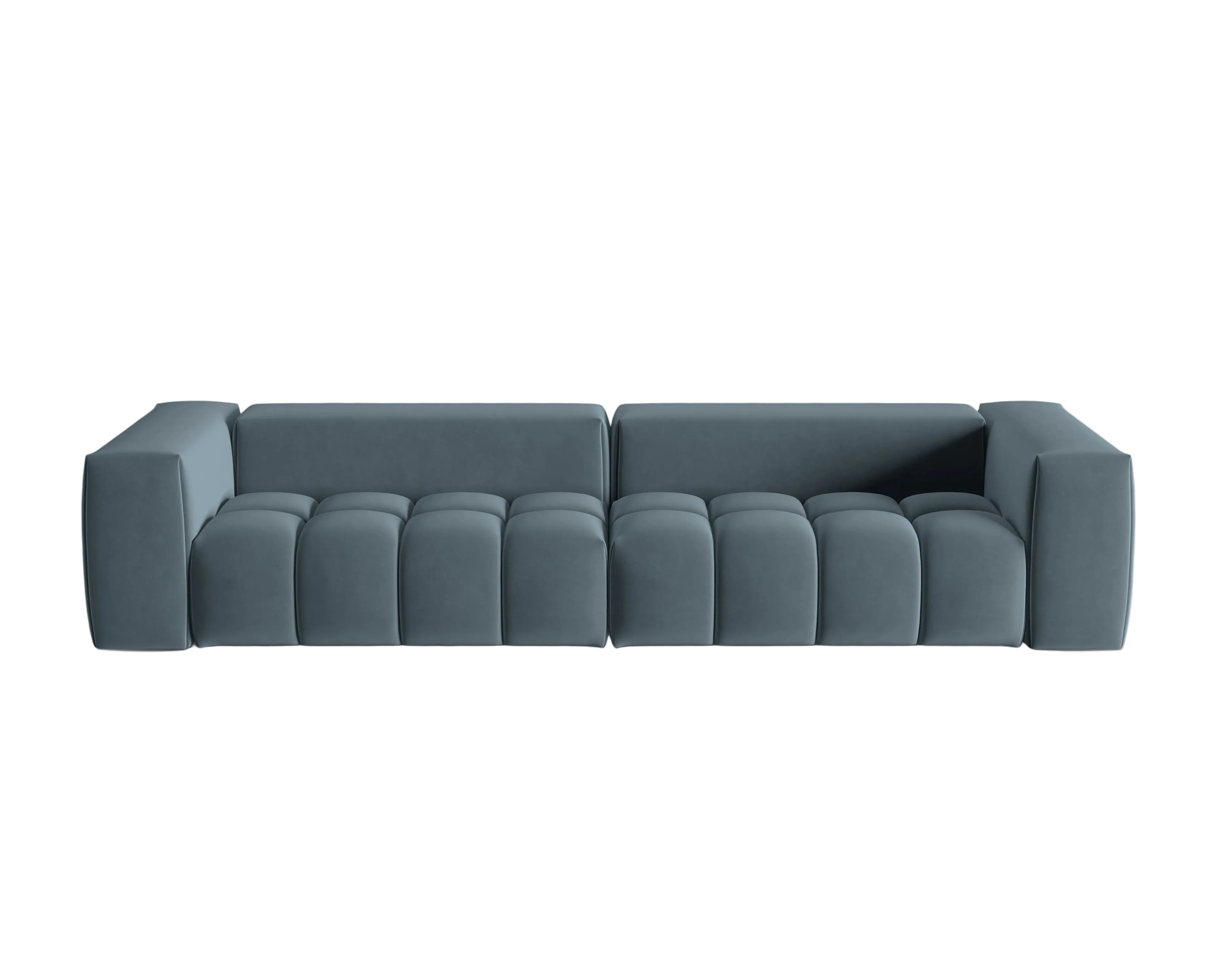 Sofa aksamitna 5-osobowa VERONA niebieski