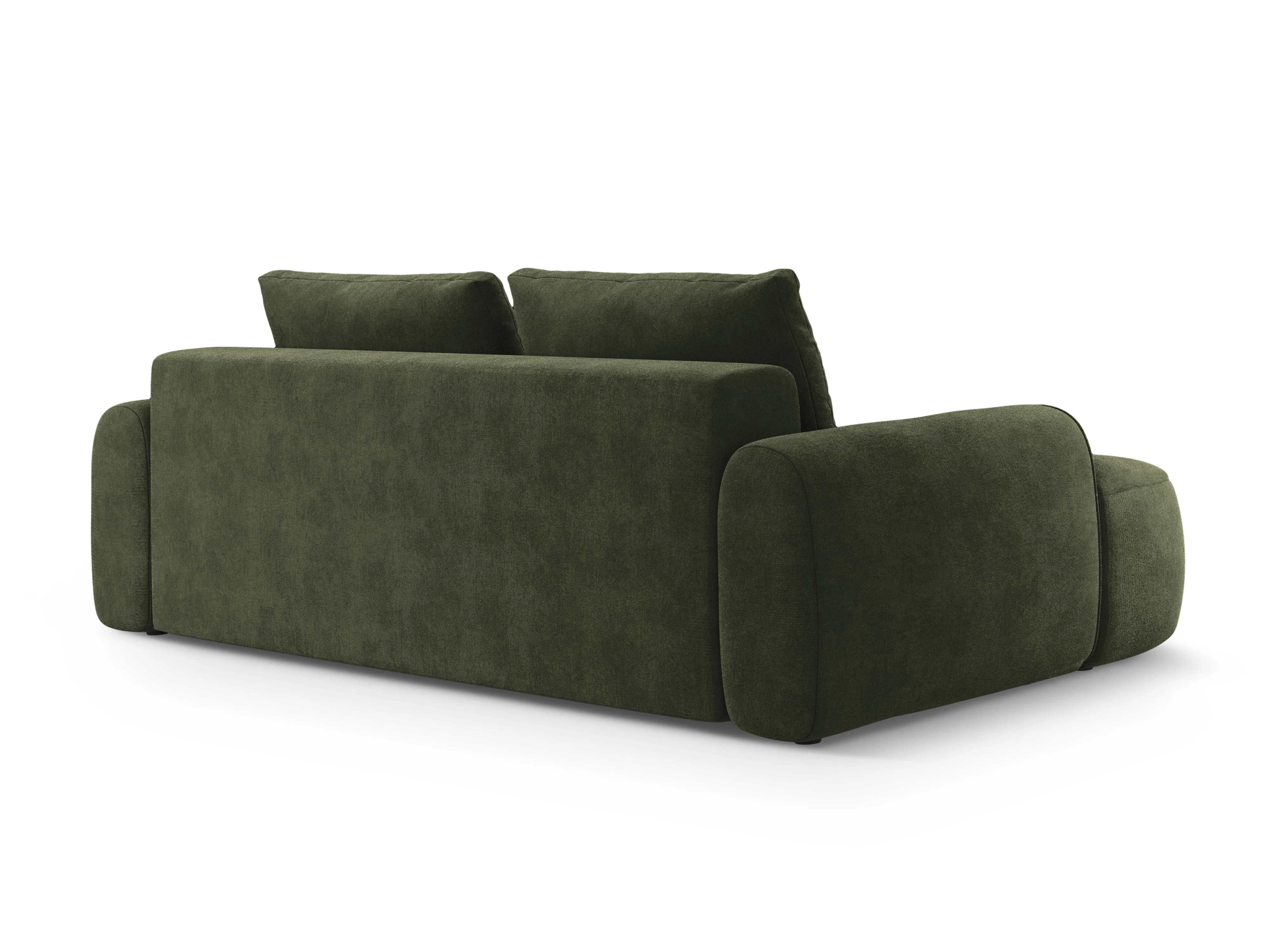 Sofa aksamitna z funkcją spania 4-osobowa LINZ zielony - Image 5