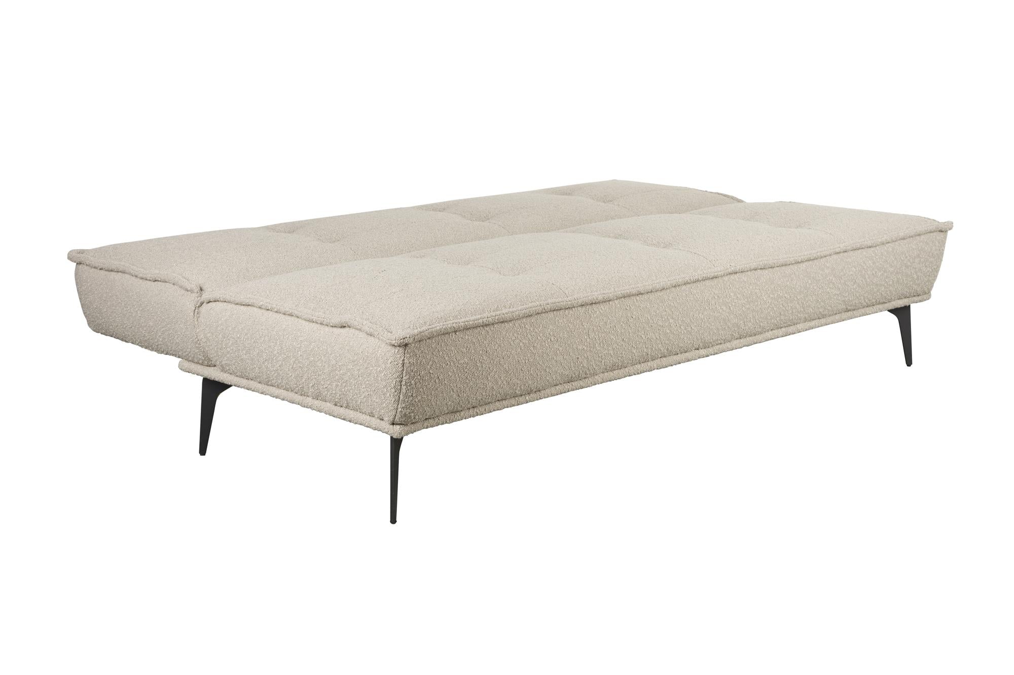 Sofa rozkładana CIELKE beżowy z czarną podstawą - Image 12