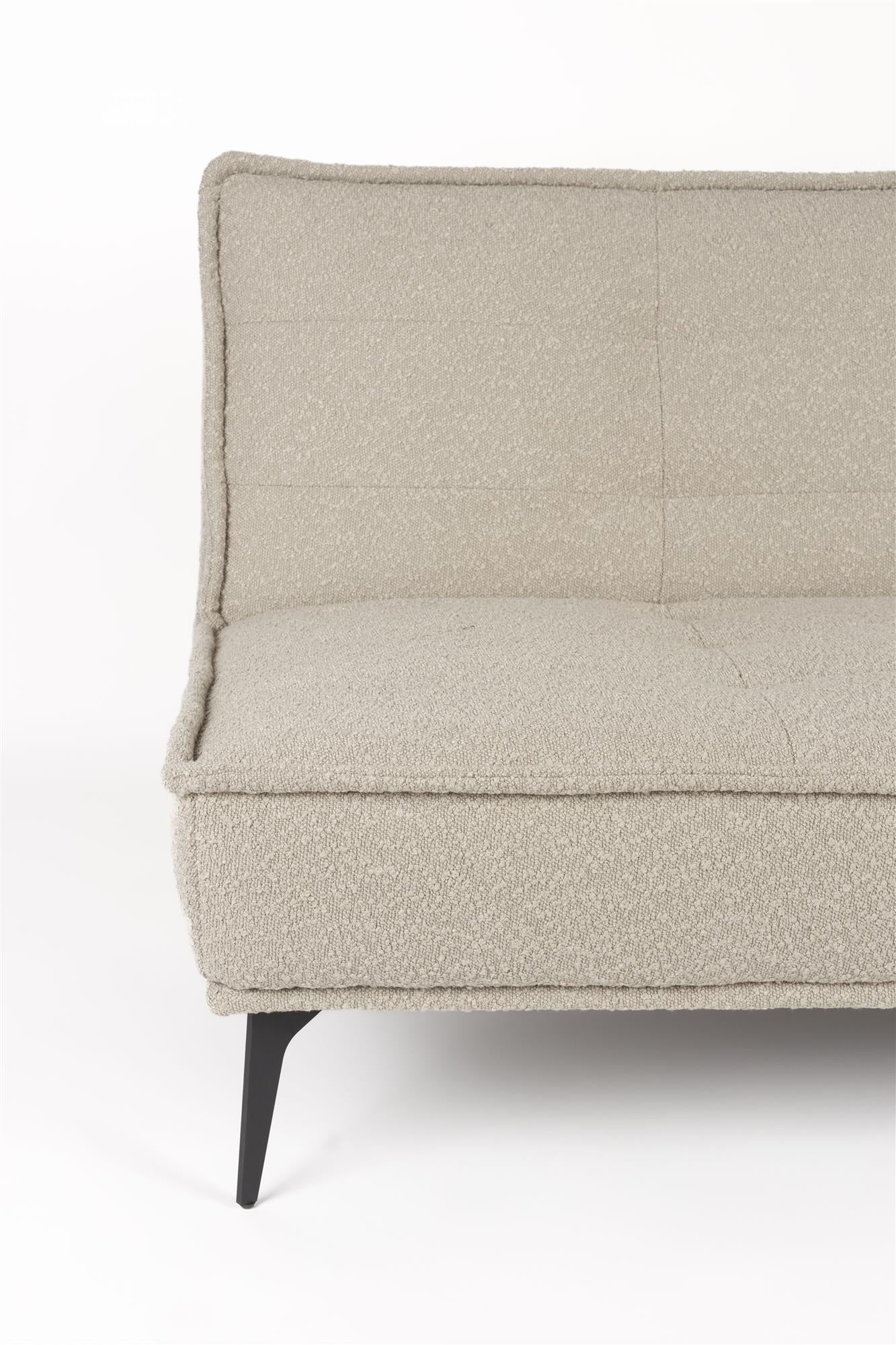 Sofa rozkładana CIELKE beżowy z czarną podstawą - Image 9