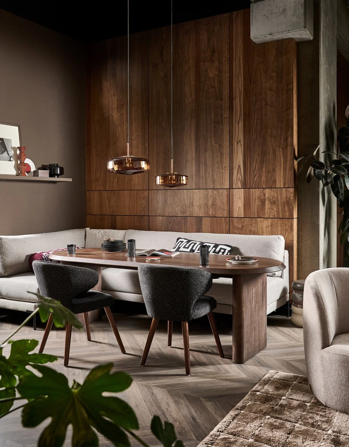 Sofa COUPLE DINING BENCH - moduł środkowy szary - Image 2
