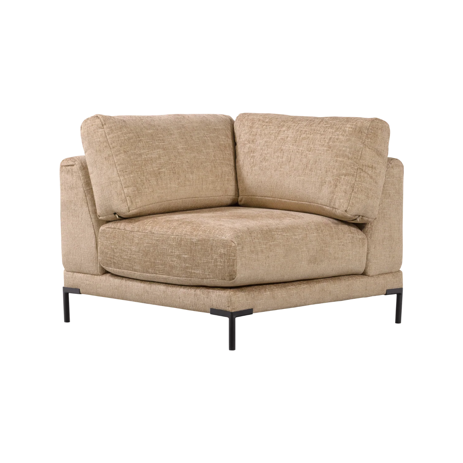 Sofa COUPLE - moduł narożny masełkowy melanż