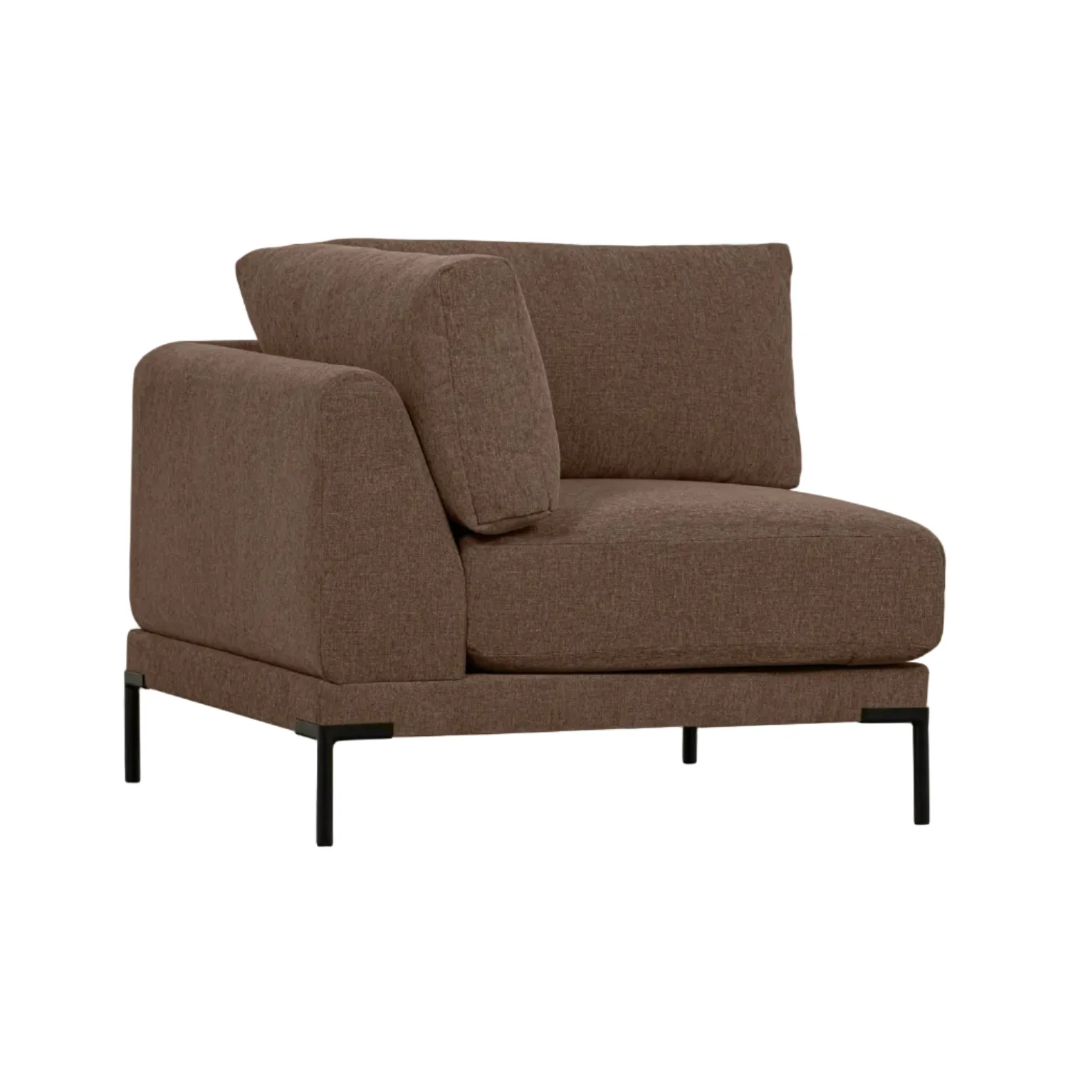 Sofa COUPLE - moduł narożny czekoladowy