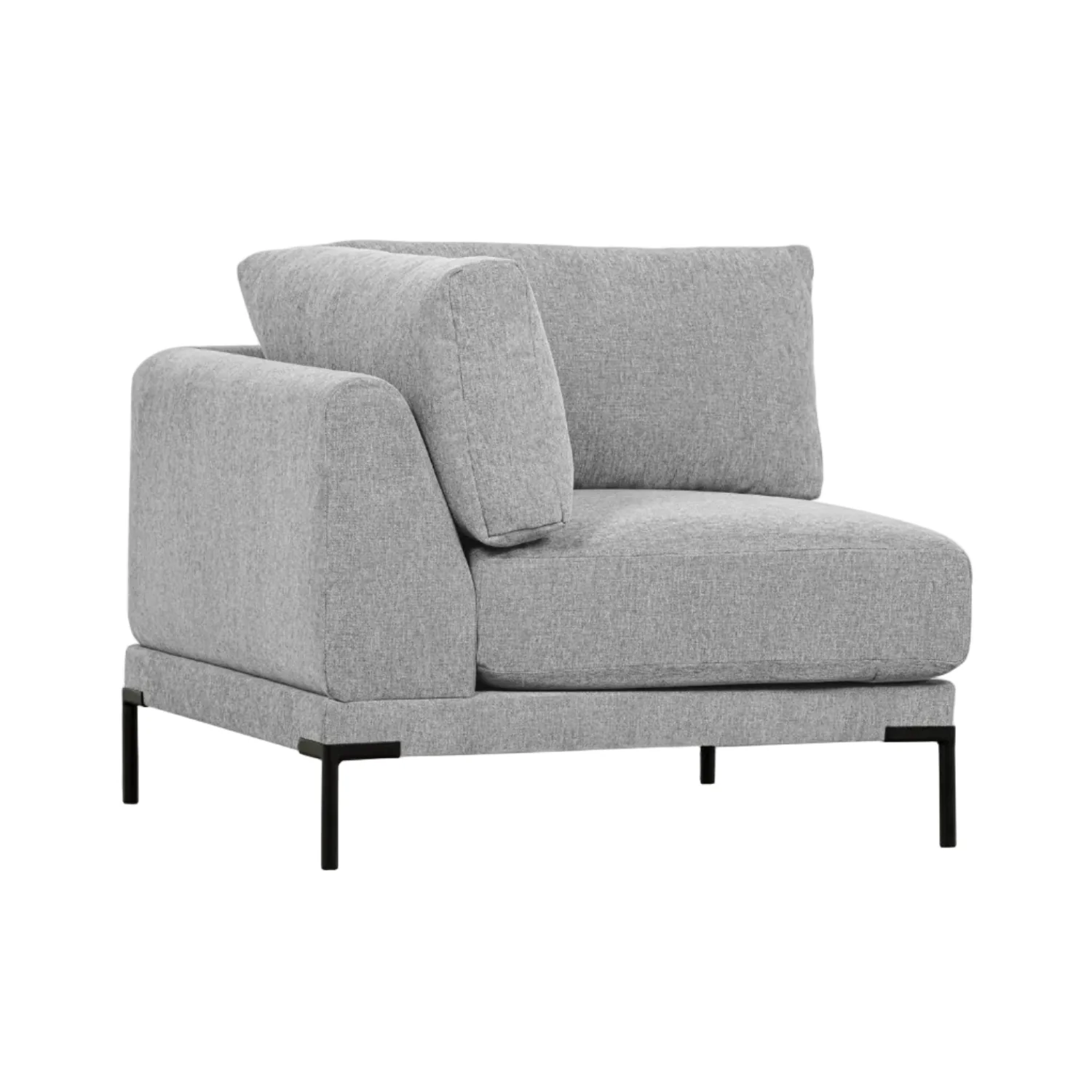 Sofa COUPLE - moduł narożny jasnoszary