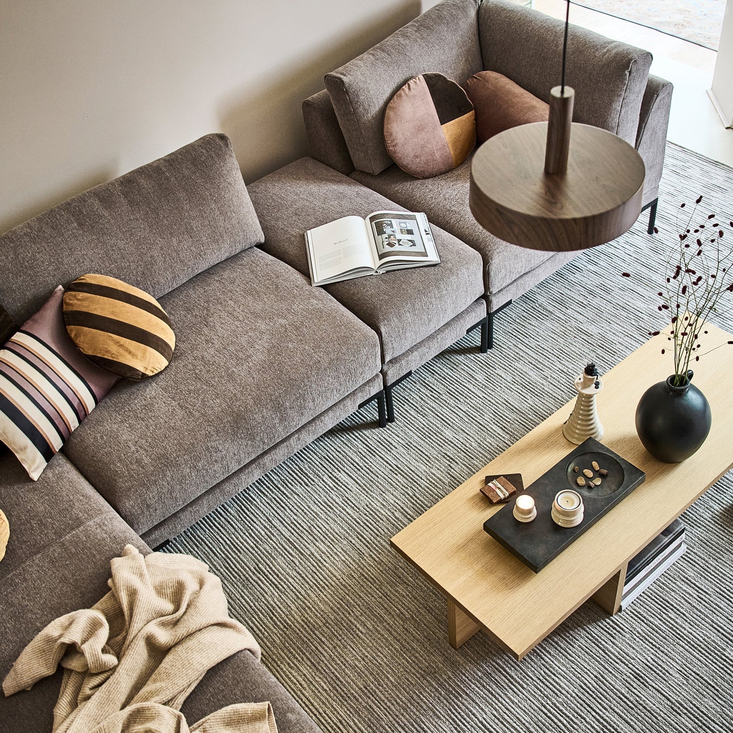 Sofa COUPLE - moduł narożny taupe - Image 2