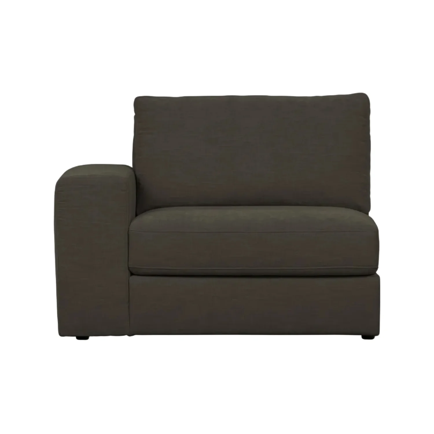 Sofa FAMILY - element końcowy lewostronny antracytowy