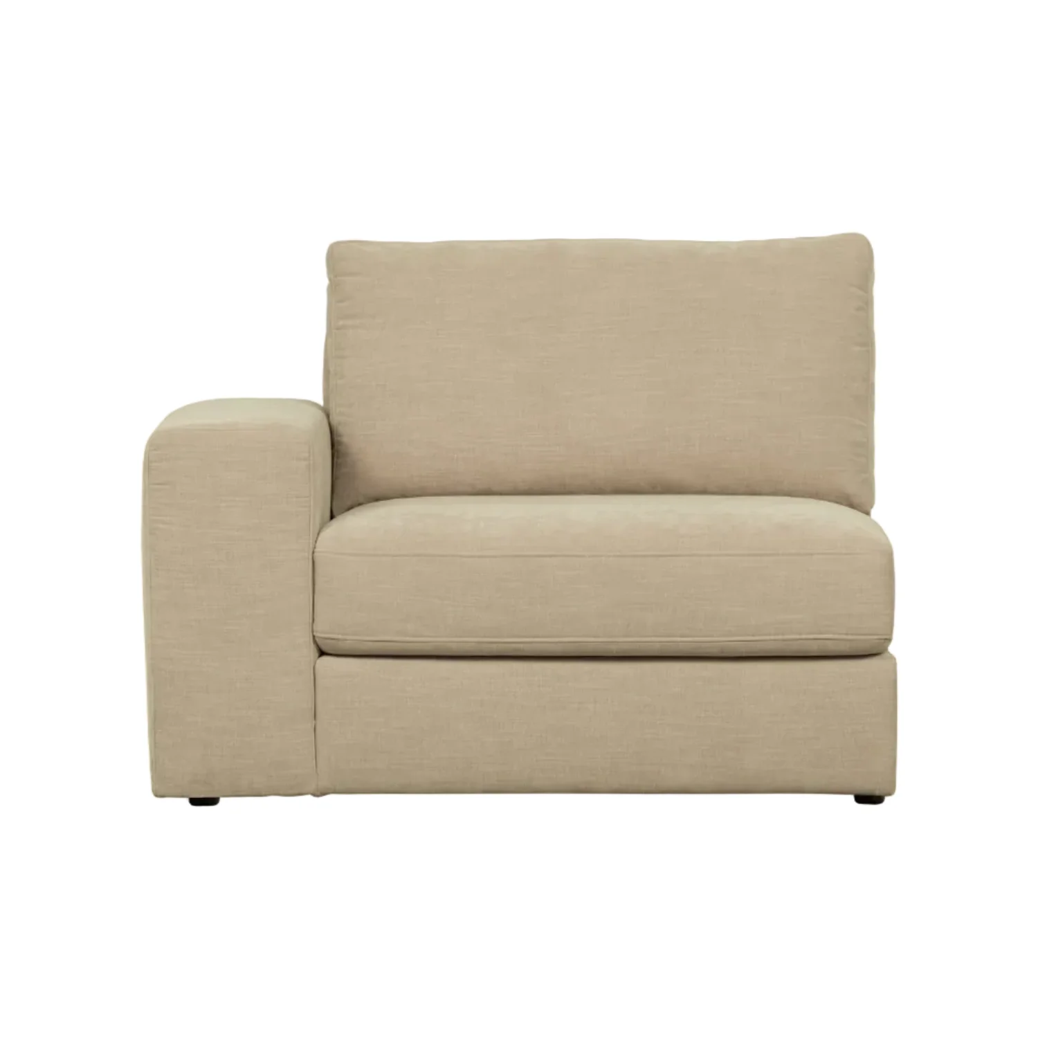 Sofa FAMILY - moduł końcowy lewostronny piaskowy