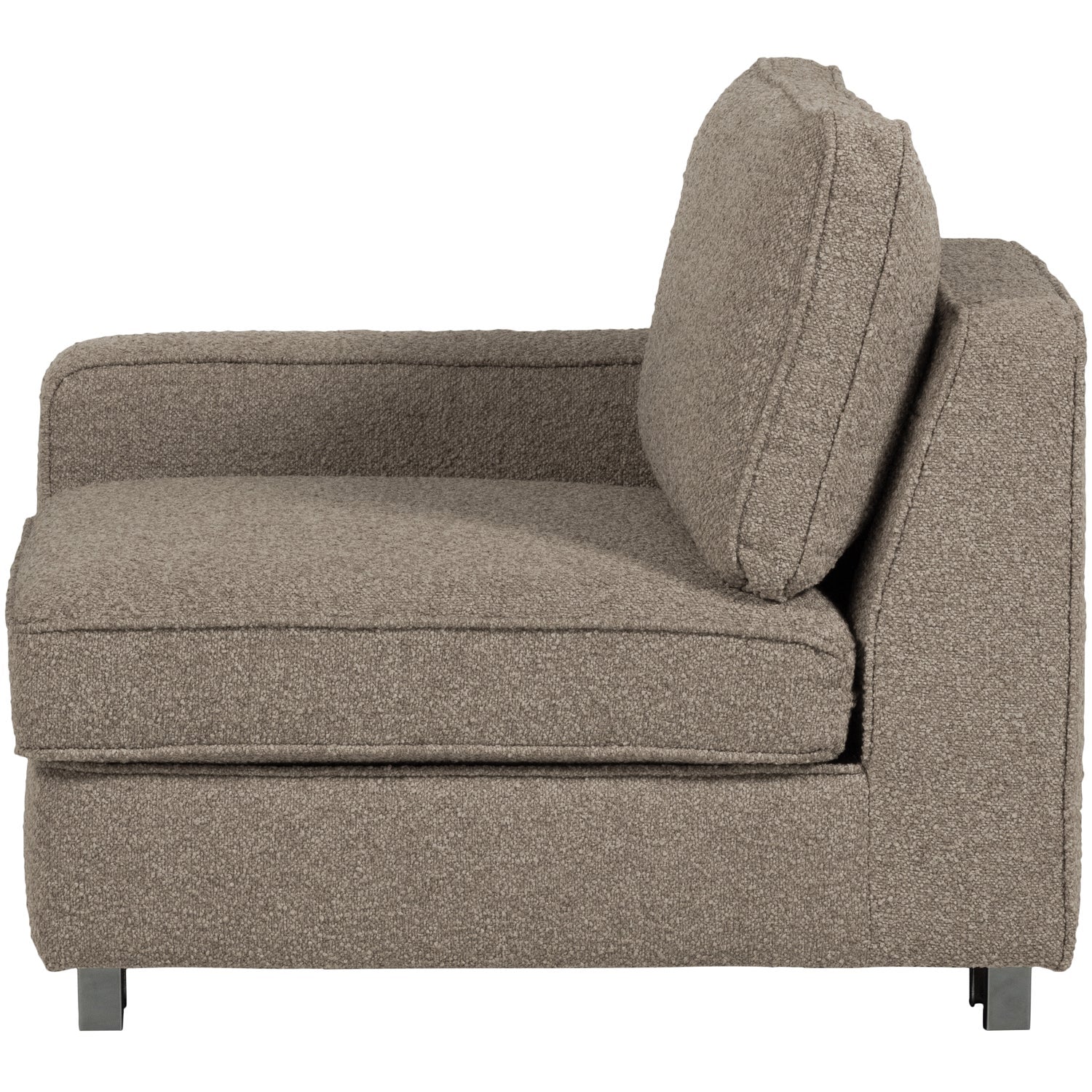 Sofa LAZY - moduł końcowy lewostronny beżowy bouclé - Image 5