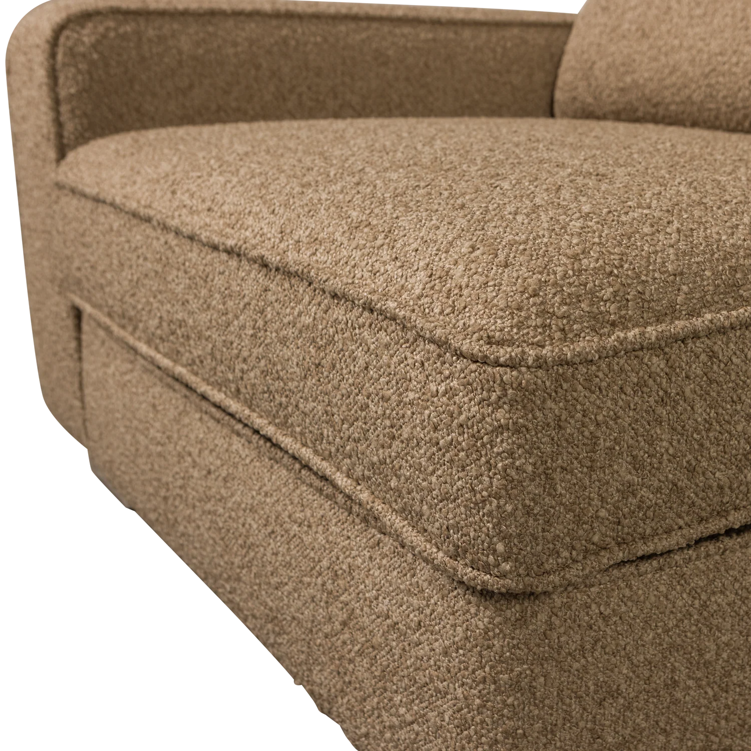Sofa LAZY - moduł końcowy lewostronny brązowy bouclé - Image 2