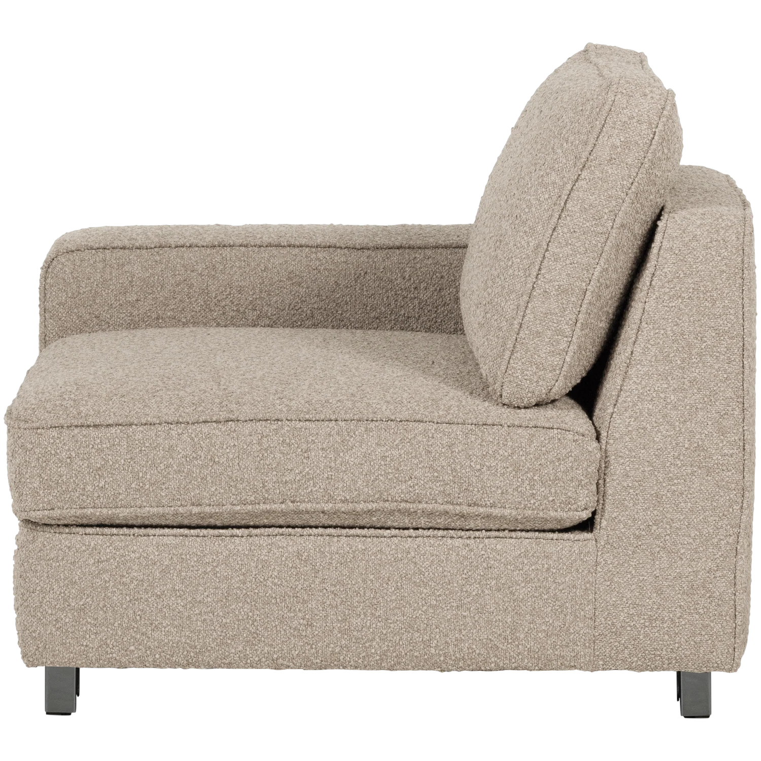 Sofa LAZY - moduł końcowy lewostronny piaskowy bouclé - Image 5
