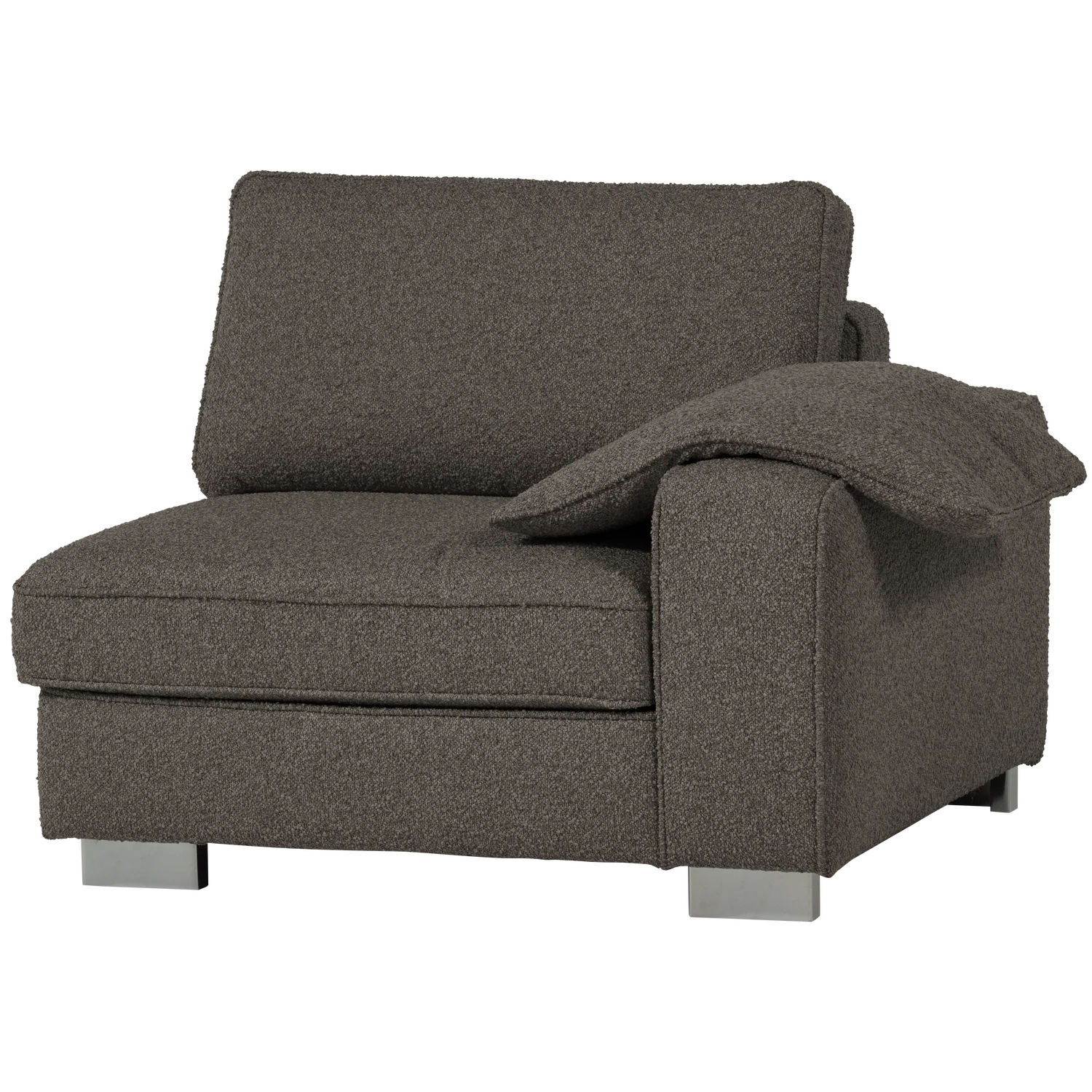 Sofa LAZY - moduł końcowy prawostronny antracytowy bouclé - Image 3