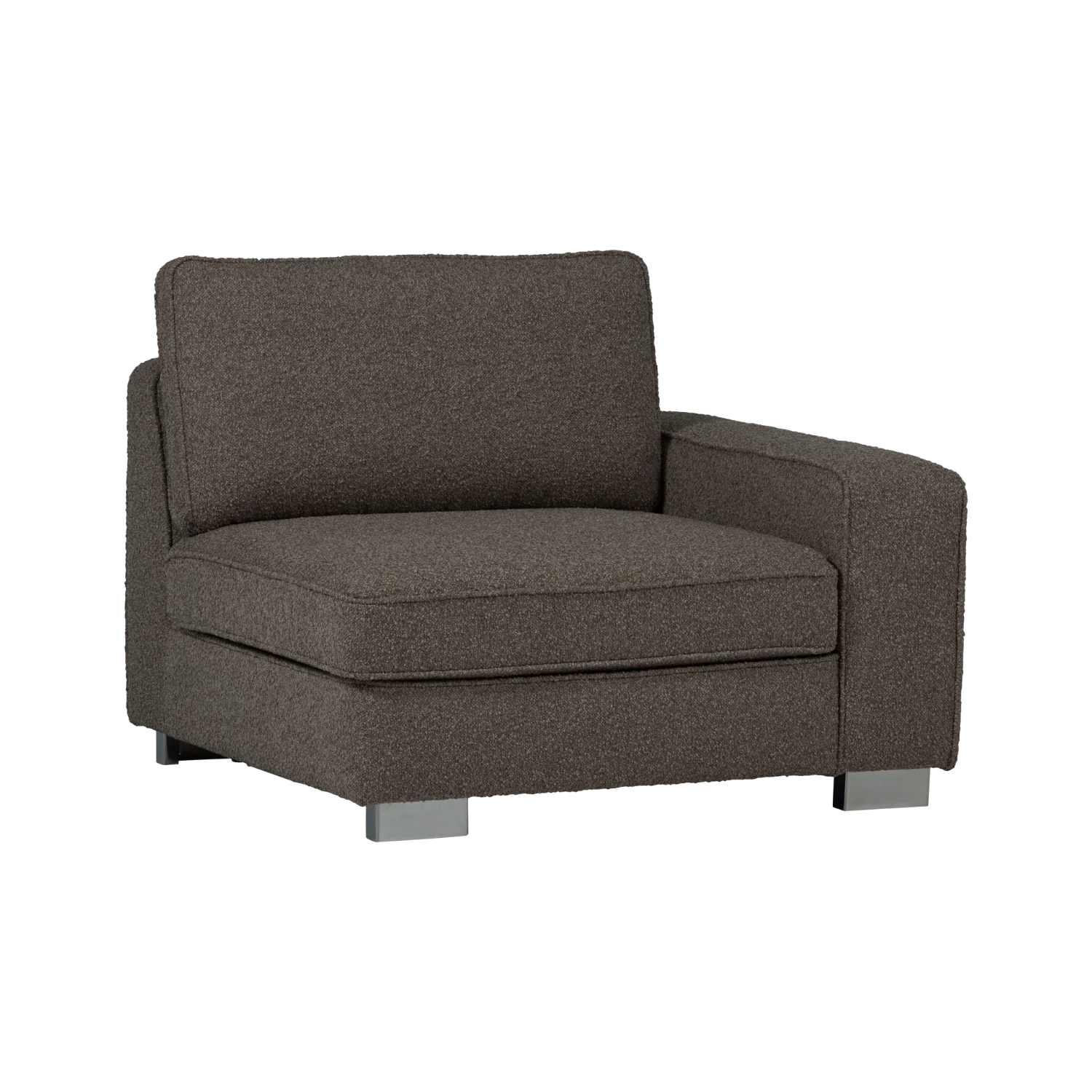 Sofa LAZY - moduł końcowy prawostronny antracytowy bouclé - Image 5