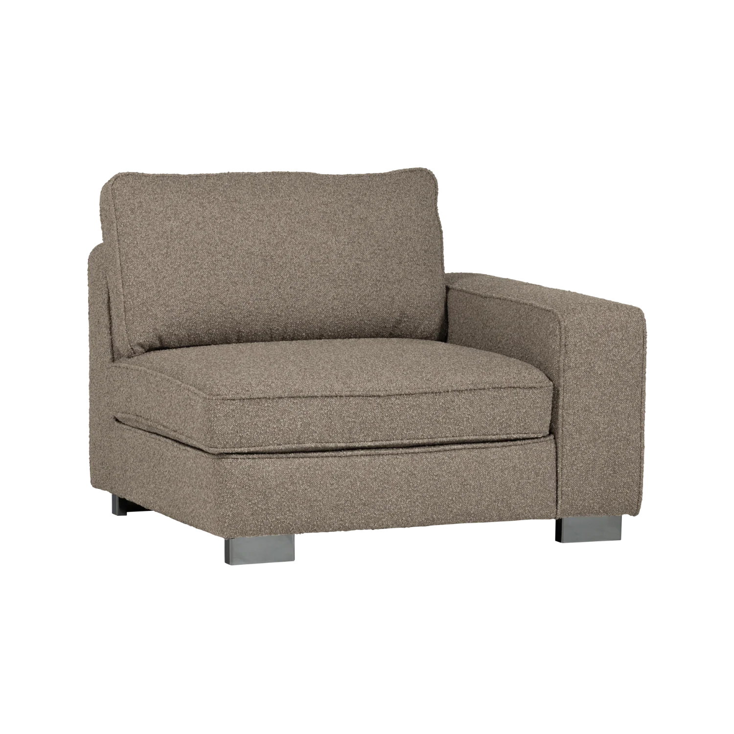 Sofa LAZY - moduł końcowy prawostronny beżowy bouclé - Image 5