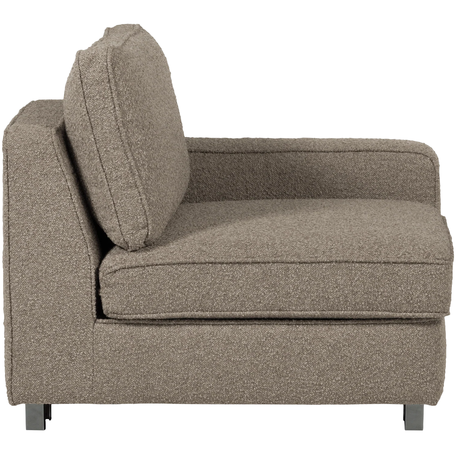 Sofa LAZY - moduł końcowy prawostronny beżowy bouclé - Image 7