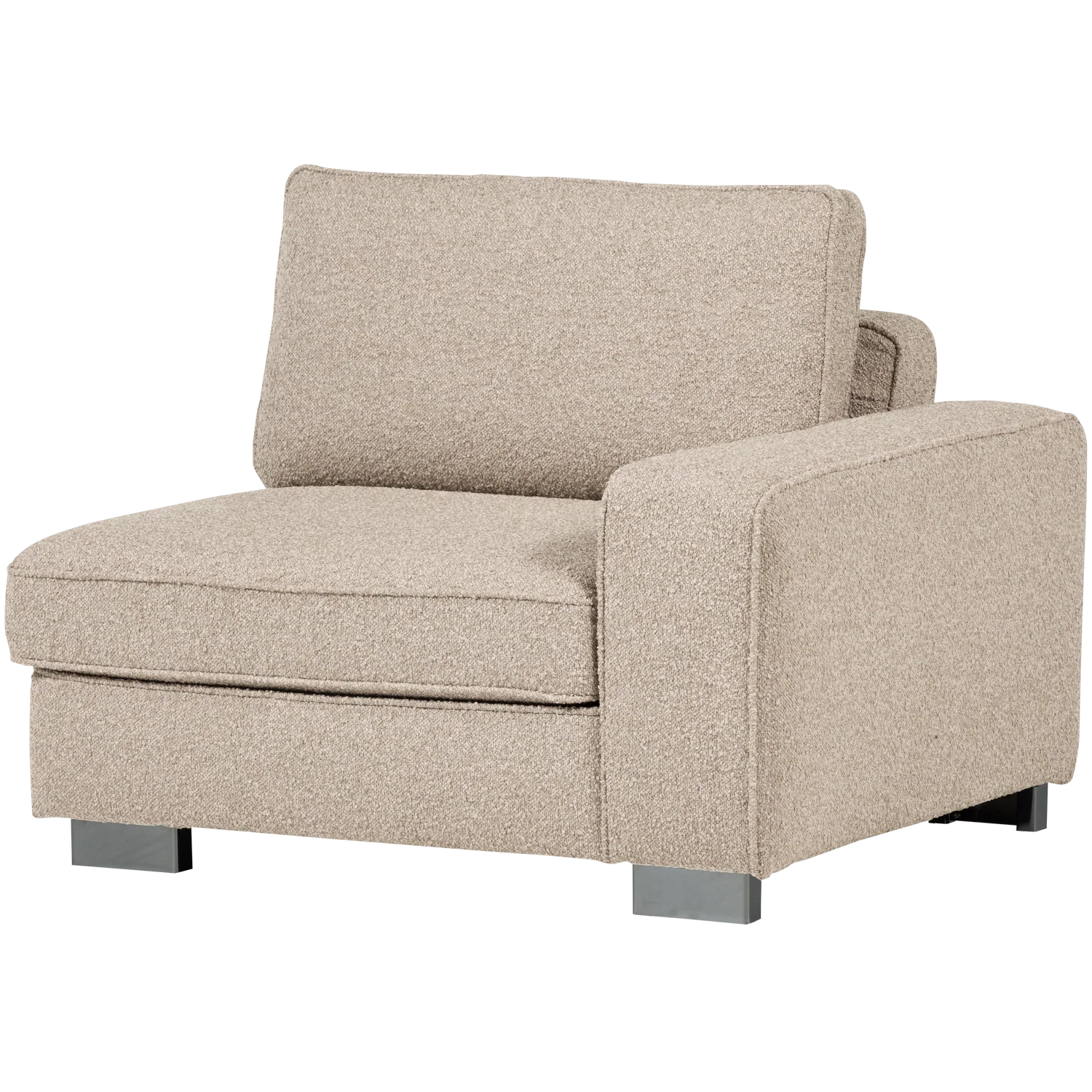 Sofa LAZY - moduł końcowy prawostronny piaskowy bouclé - Image 5