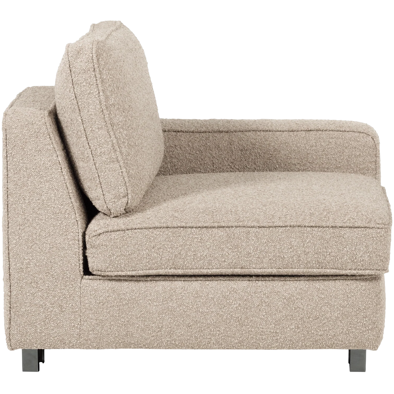 Sofa LAZY - moduł końcowy prawostronny piaskowy bouclé - Image 7