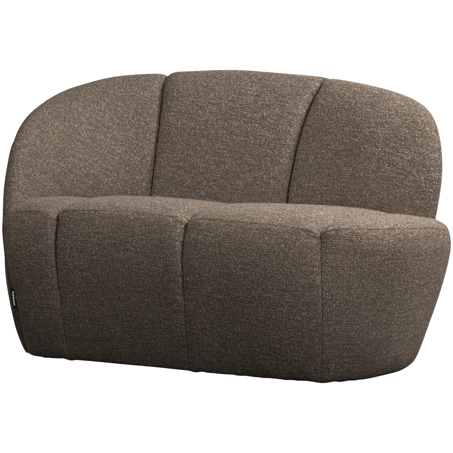 Sofa lewostronna 2-osobowa MOJO brązowy melanż boucle - Image 5