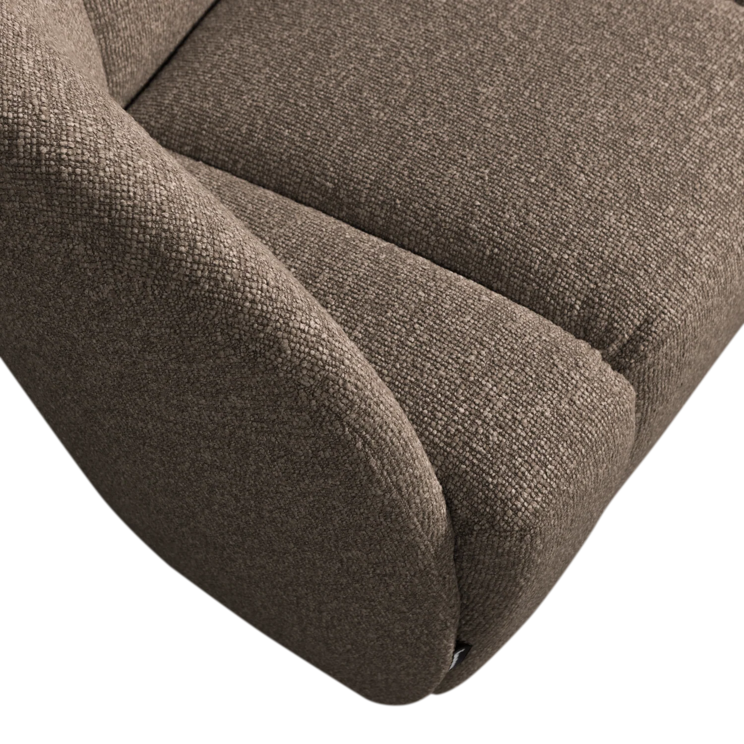 Sofa lewostronna 2-osobowa MOJO brązowy melanż boucle - Image 7