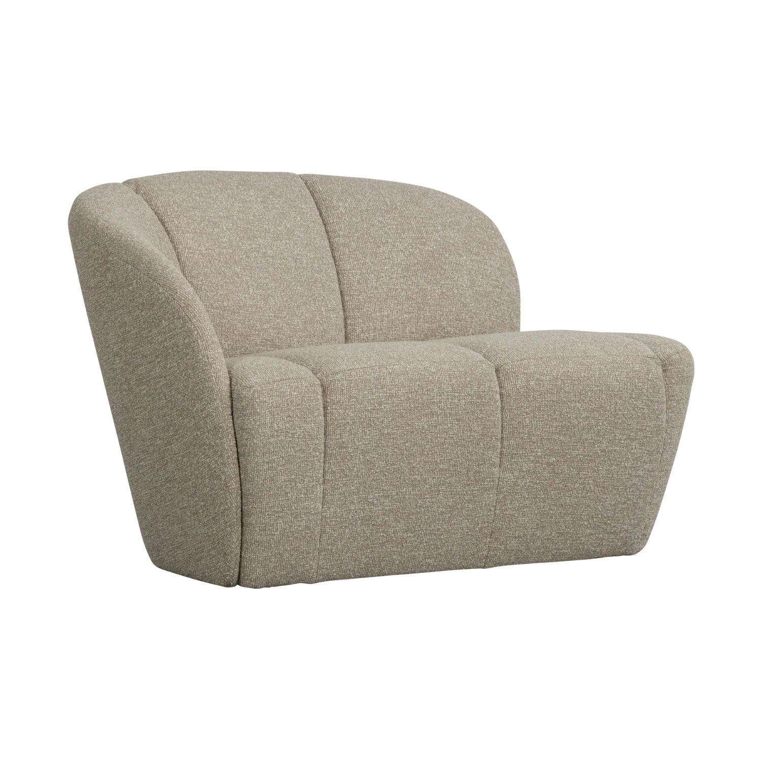 Sofa lewostronna 2-osobowa MOJO piaskowy melanż boucle