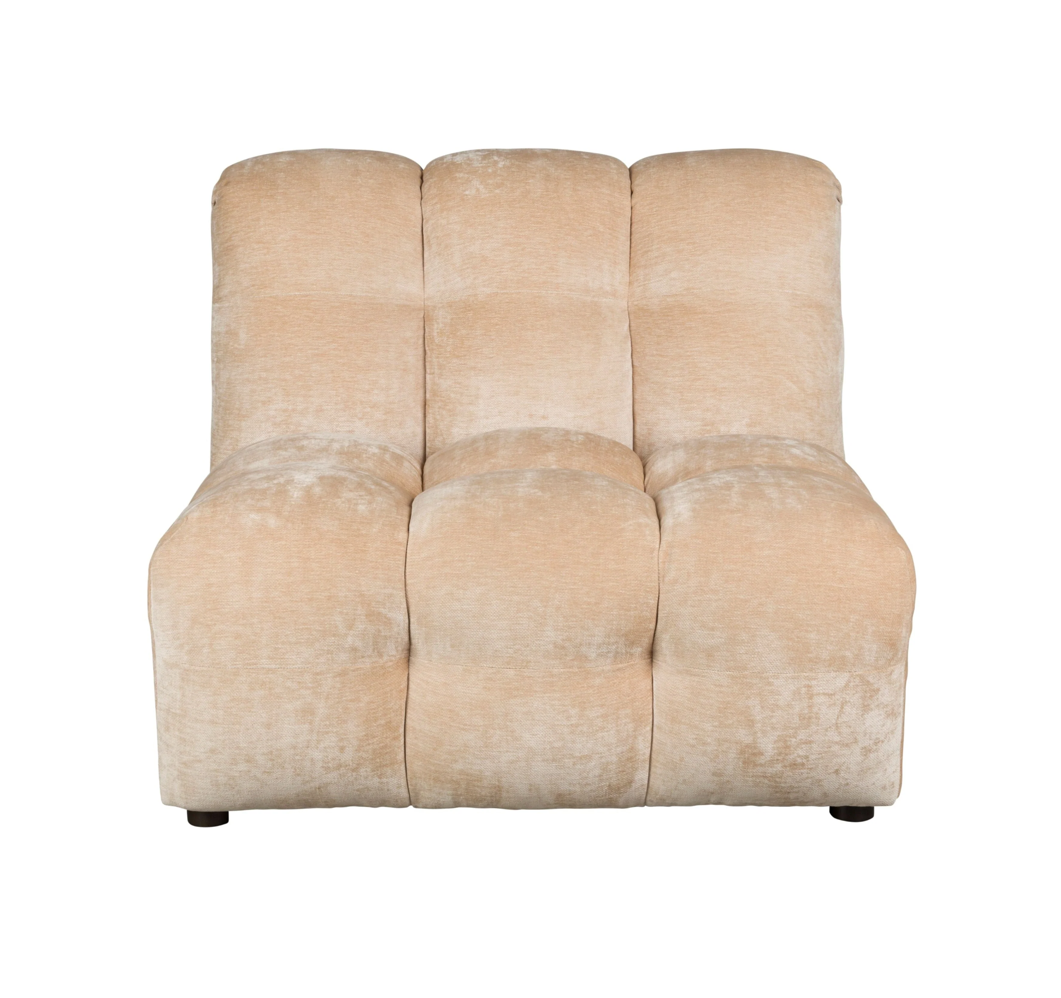 Sofa modułowa HACKMAN - element środkowy beżowy welur