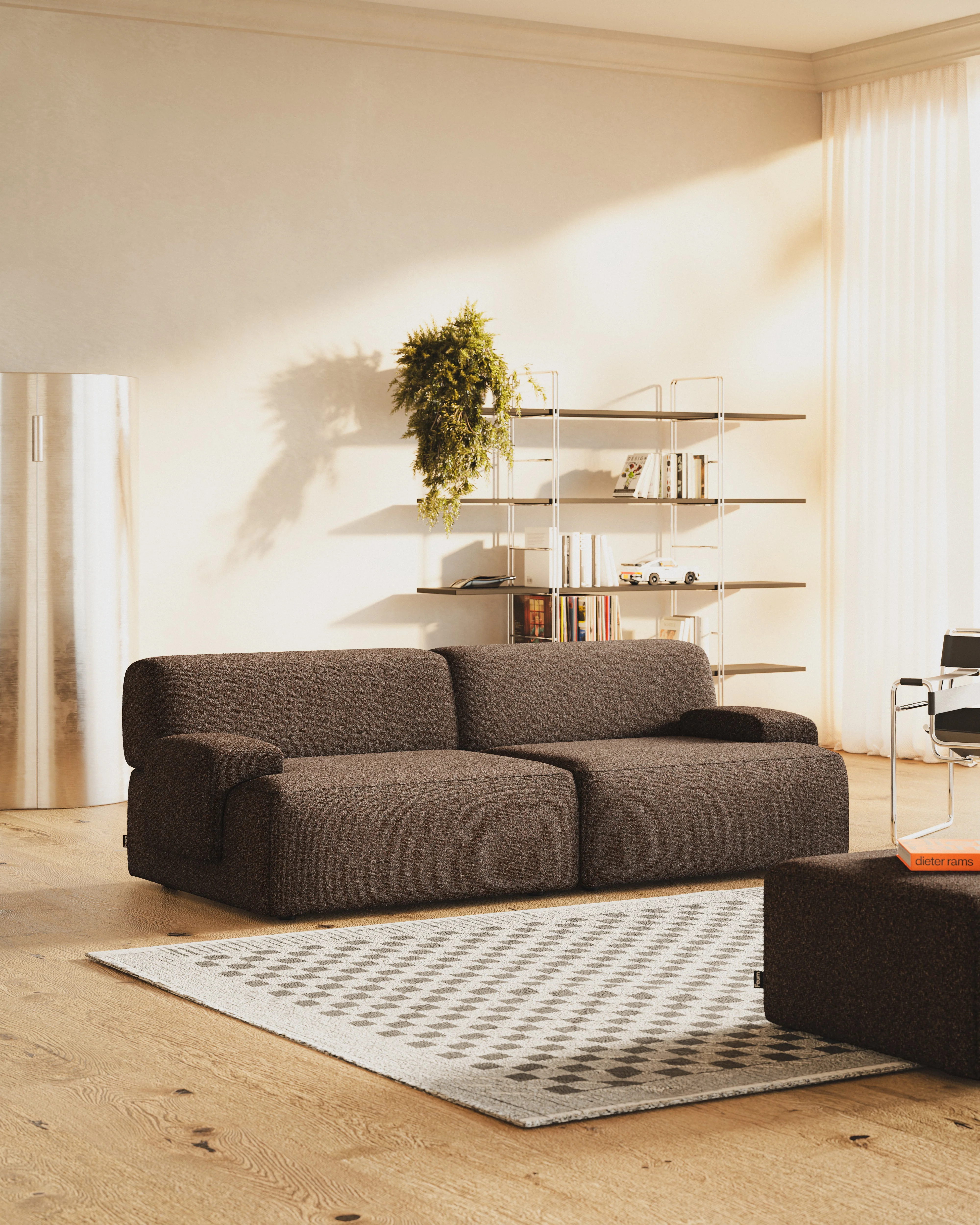 Sofa modułowa 2-osobowa UMI brązowy - Image 3