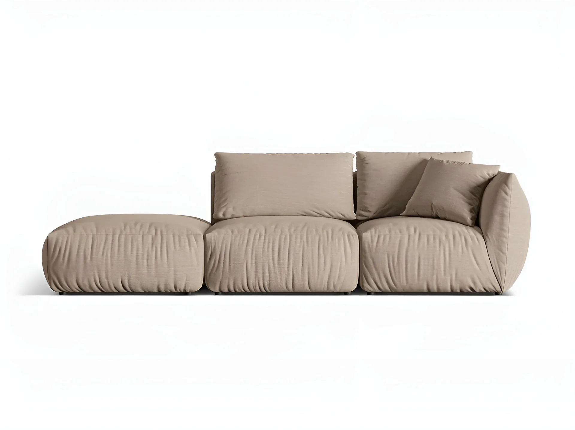 Sofa modułowa 3-osobowa lewostronna CHRIS piaskowy szenil - Image 3