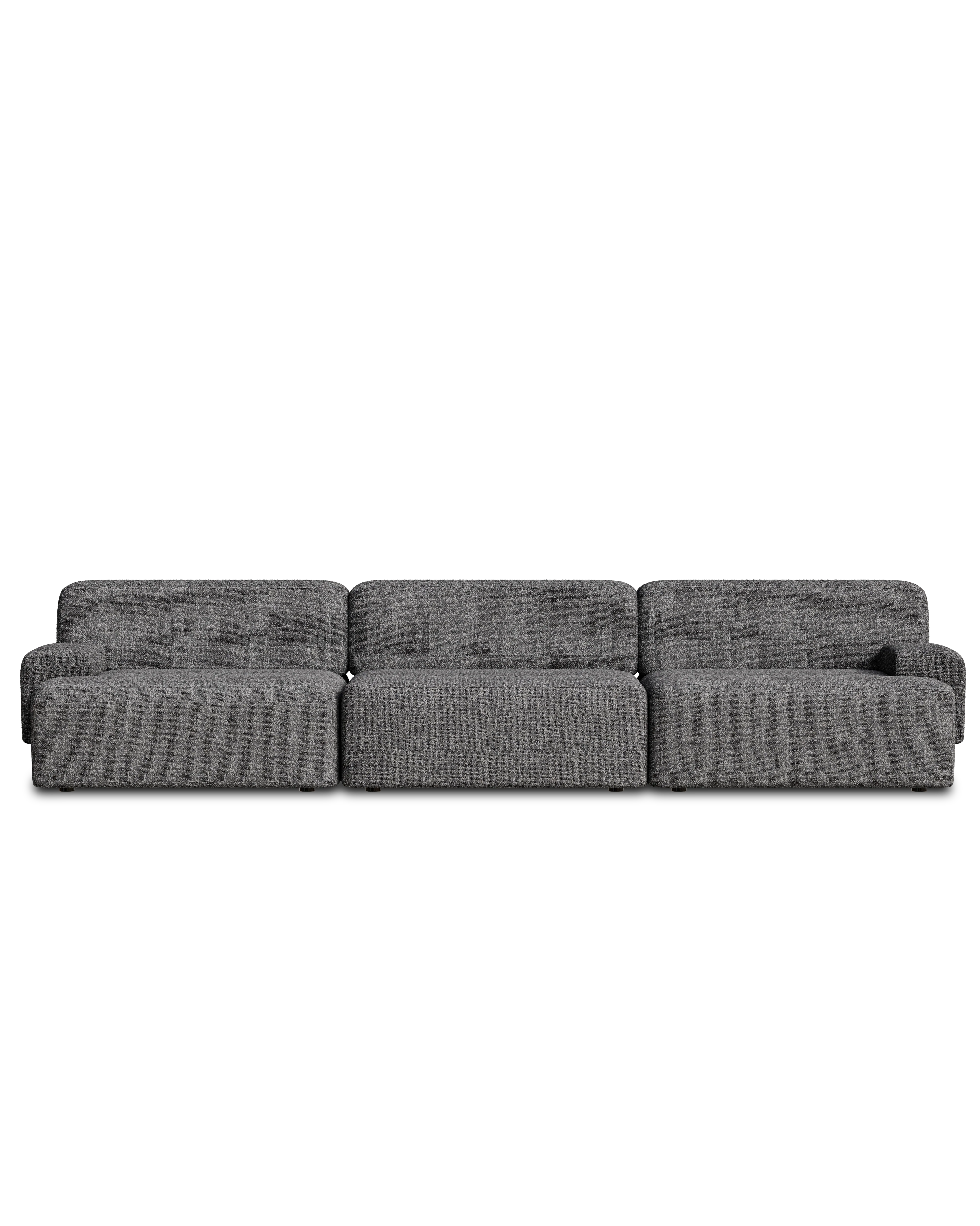 Sofa modułowa 3-osobowa UMI kamienna czerń - Image 3