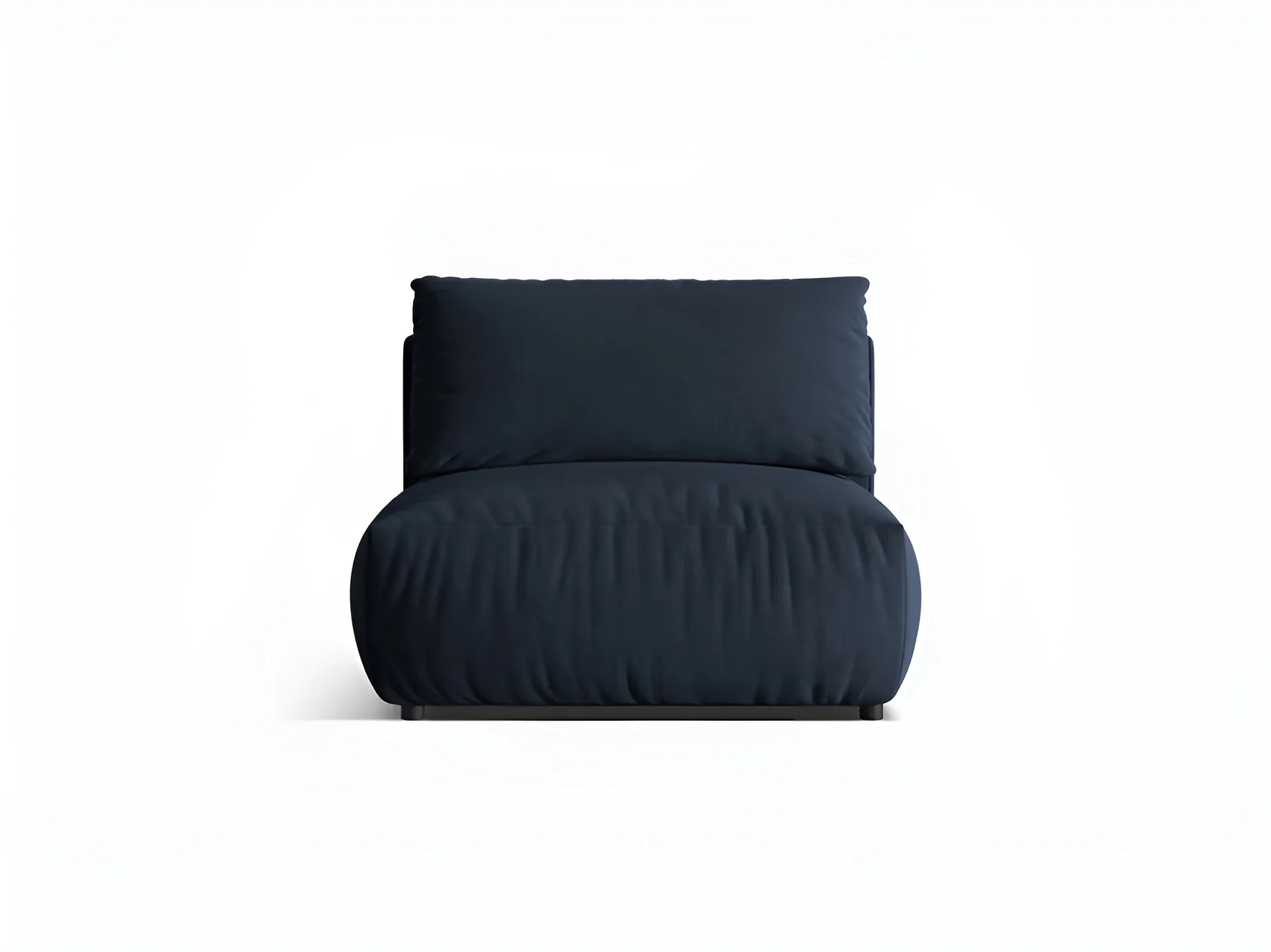 Sofa modułowa aksamitna CHRIS - szeroki element środkowy granat królewski - Image 3