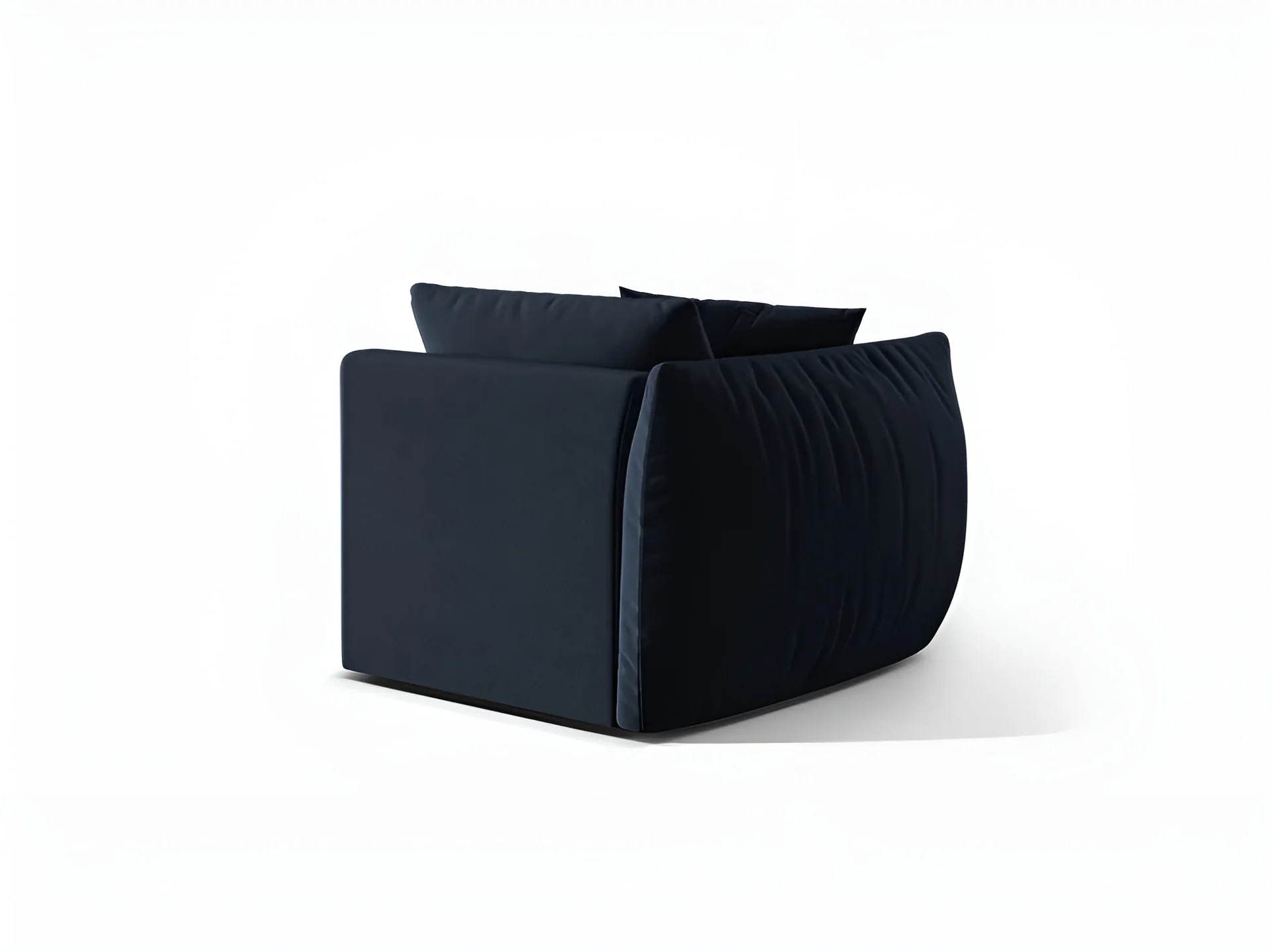 Sofa modułowa aksamitna CHRIS - element lewostronny granat królewski - Image 4