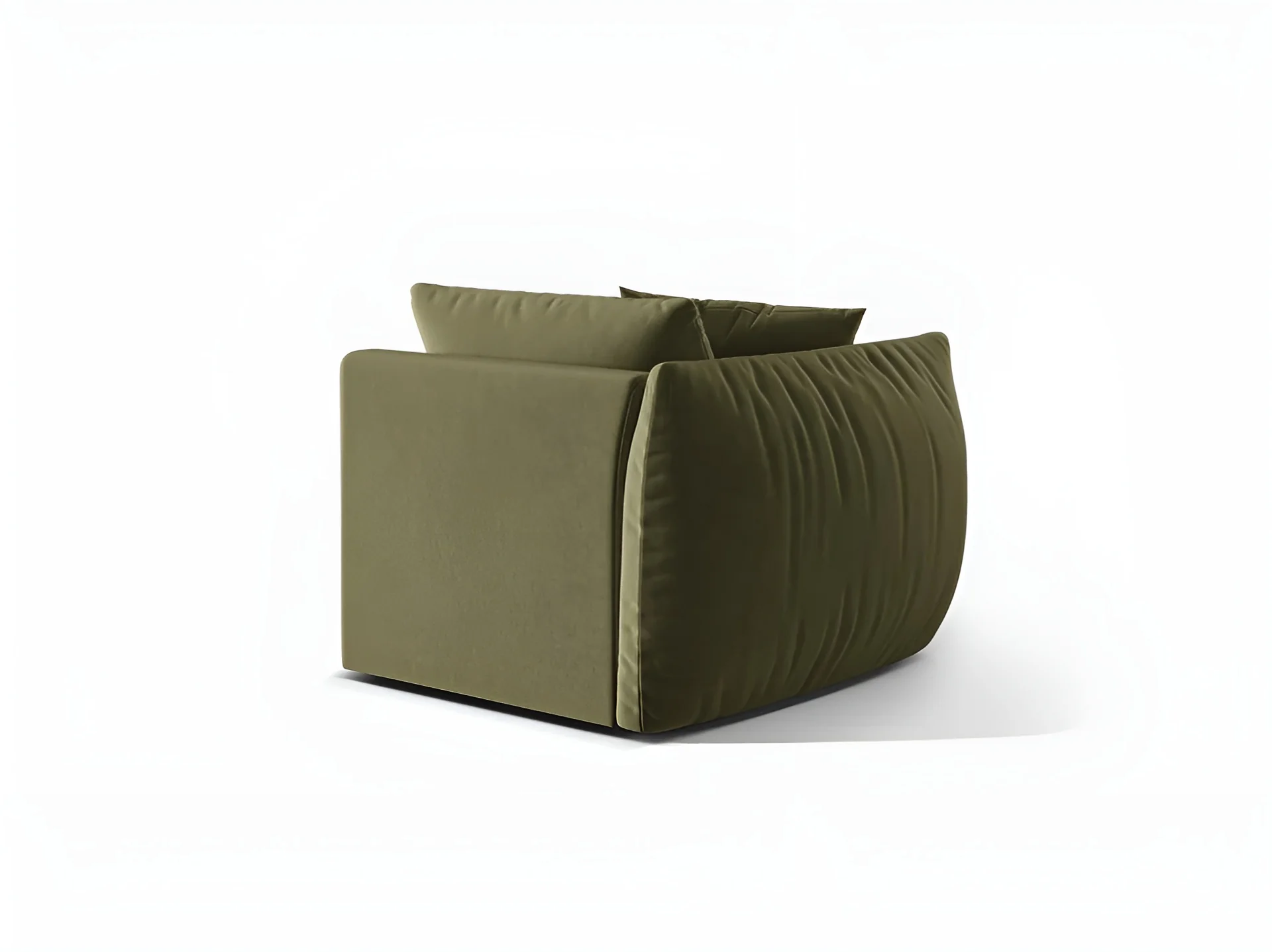 Sofa modułowa aksamitna CHRIS - element lewostronny jasnozielony - Image 4