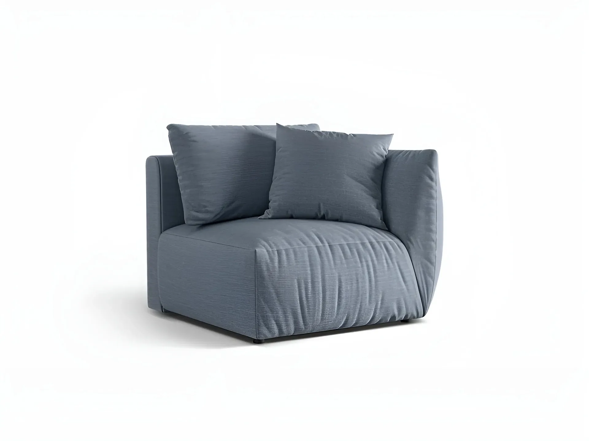 Sofa modułowa CHRIS - element prawostronny jasnoniebieski szenil - Image 3