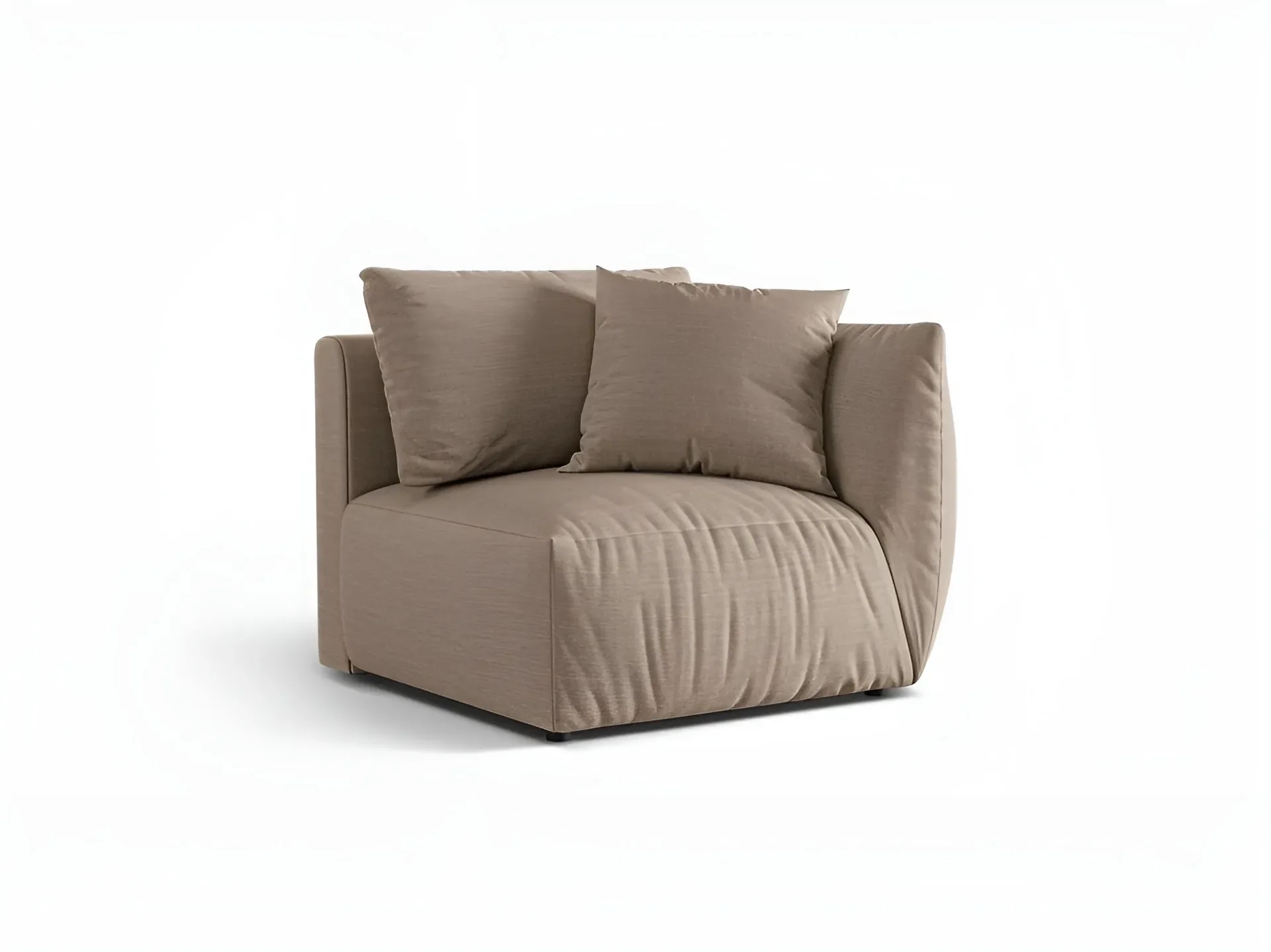 Sofa modułowa CHRIS - element prawostronny piaskowy szenil - Image 3