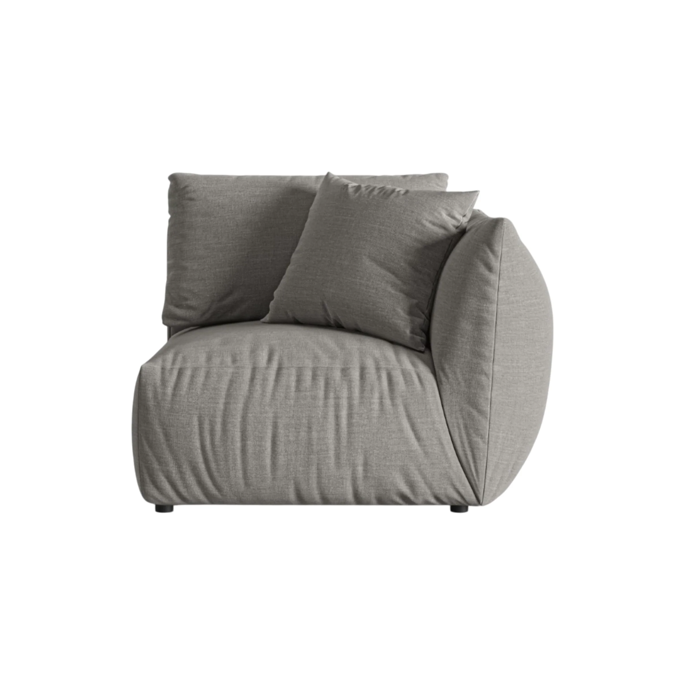 Sofa modułowa CHRIS - element prawostronny szary szenil