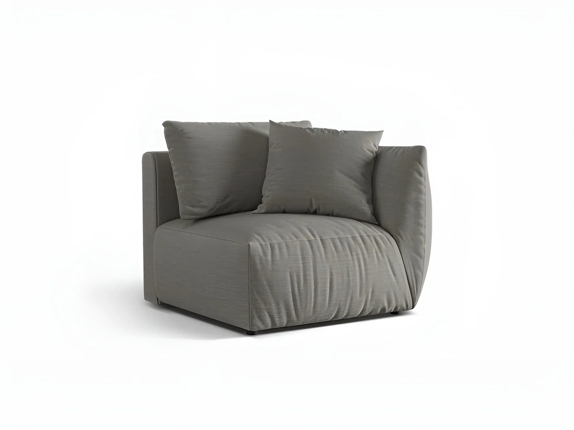 Sofa modułowa CHRIS - element prawostronny szary szenil - Image 3