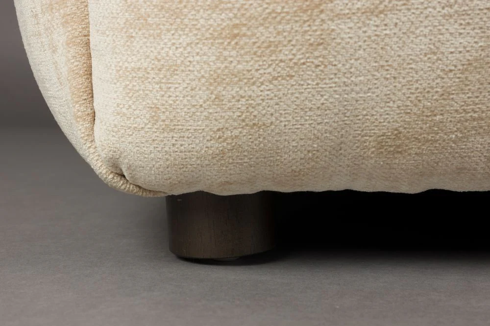 Sofa modułowa HACKMAN - element końcowy lewostronny beżowy welur - Image 5