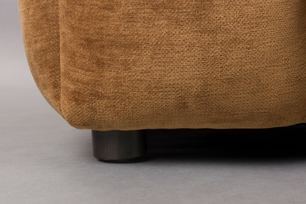 Sofa modułowa HACKMAN - element końcowy prawostronny koniakowy welur - Image 4
