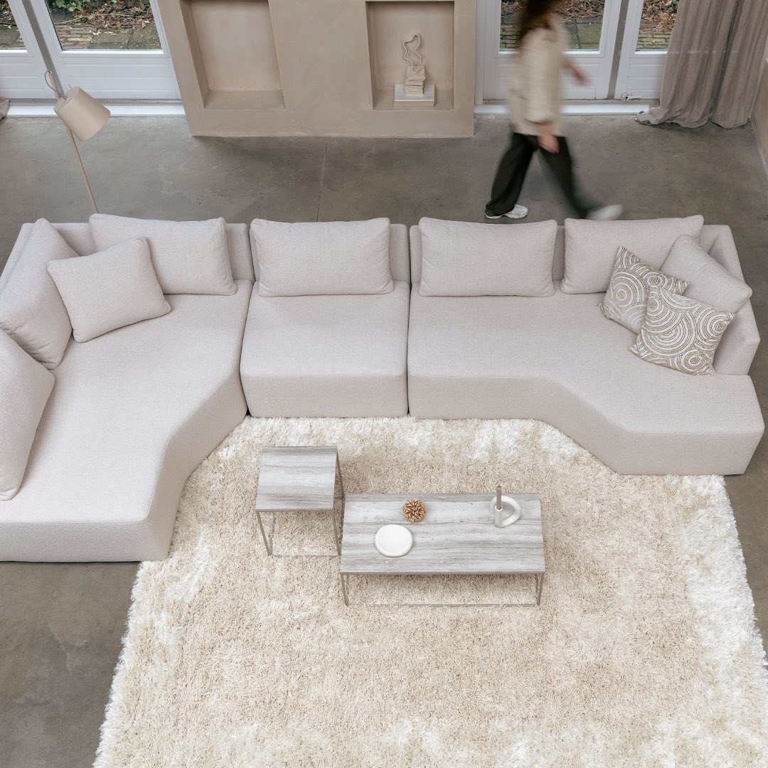 Sofa modułowa PROSPER - element końcowy prawostronny piaskowy - Image 8