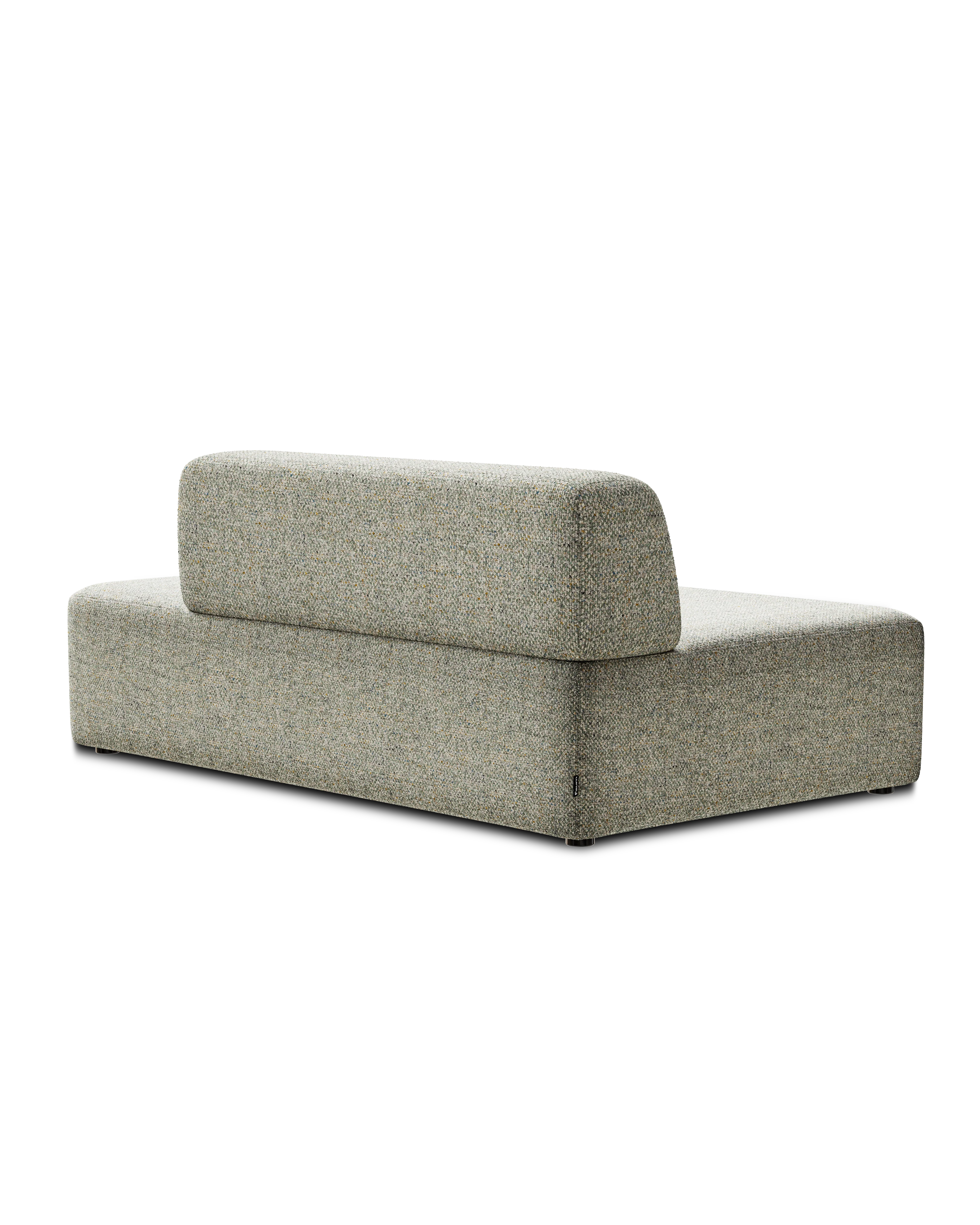 Sofa modułowa UMI - element otwarty lewostronny jasny zielony - Image 3