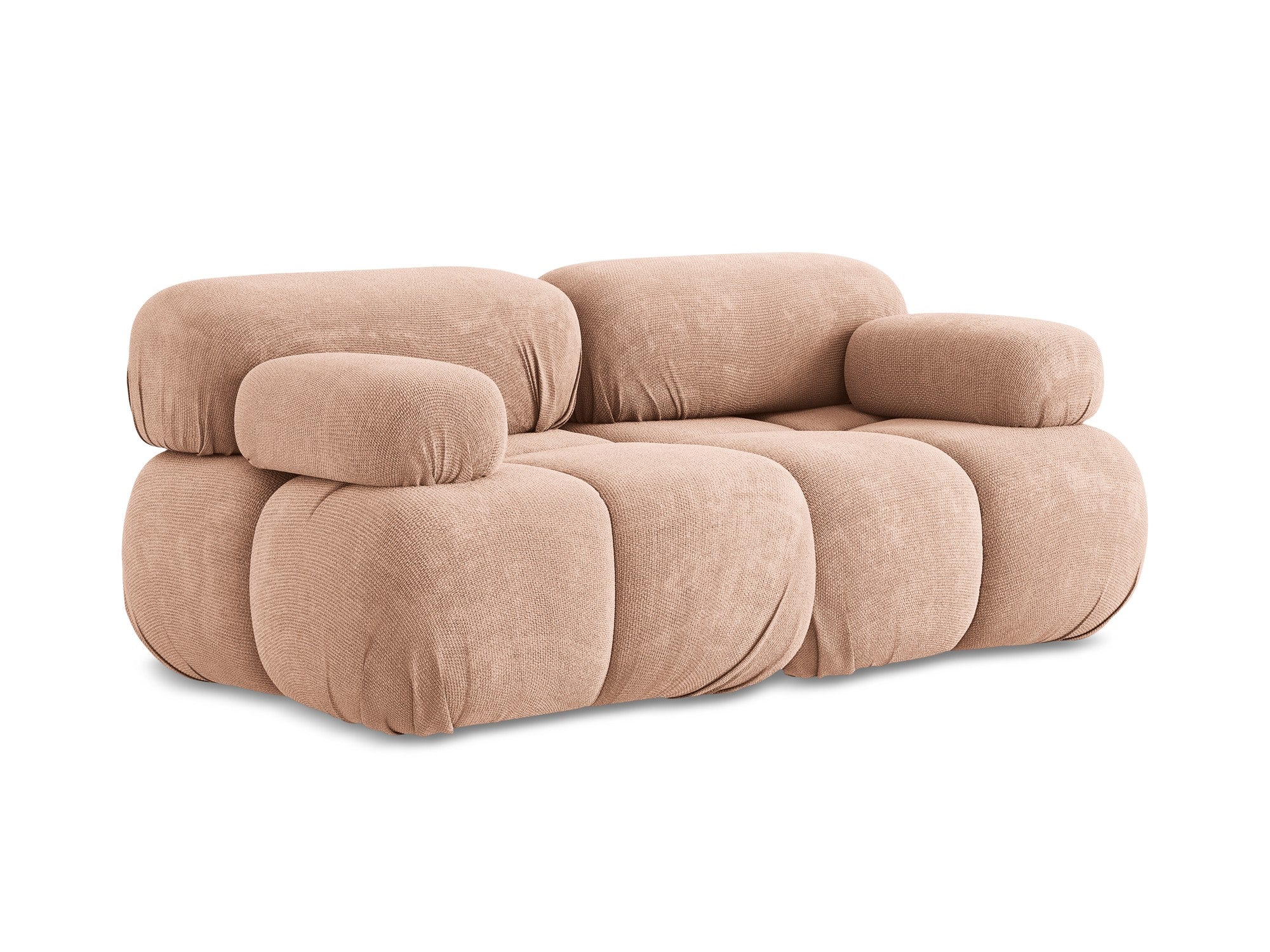 Sofa modułowa 2-osobowa LOKUA brzoskwiniowy szenil