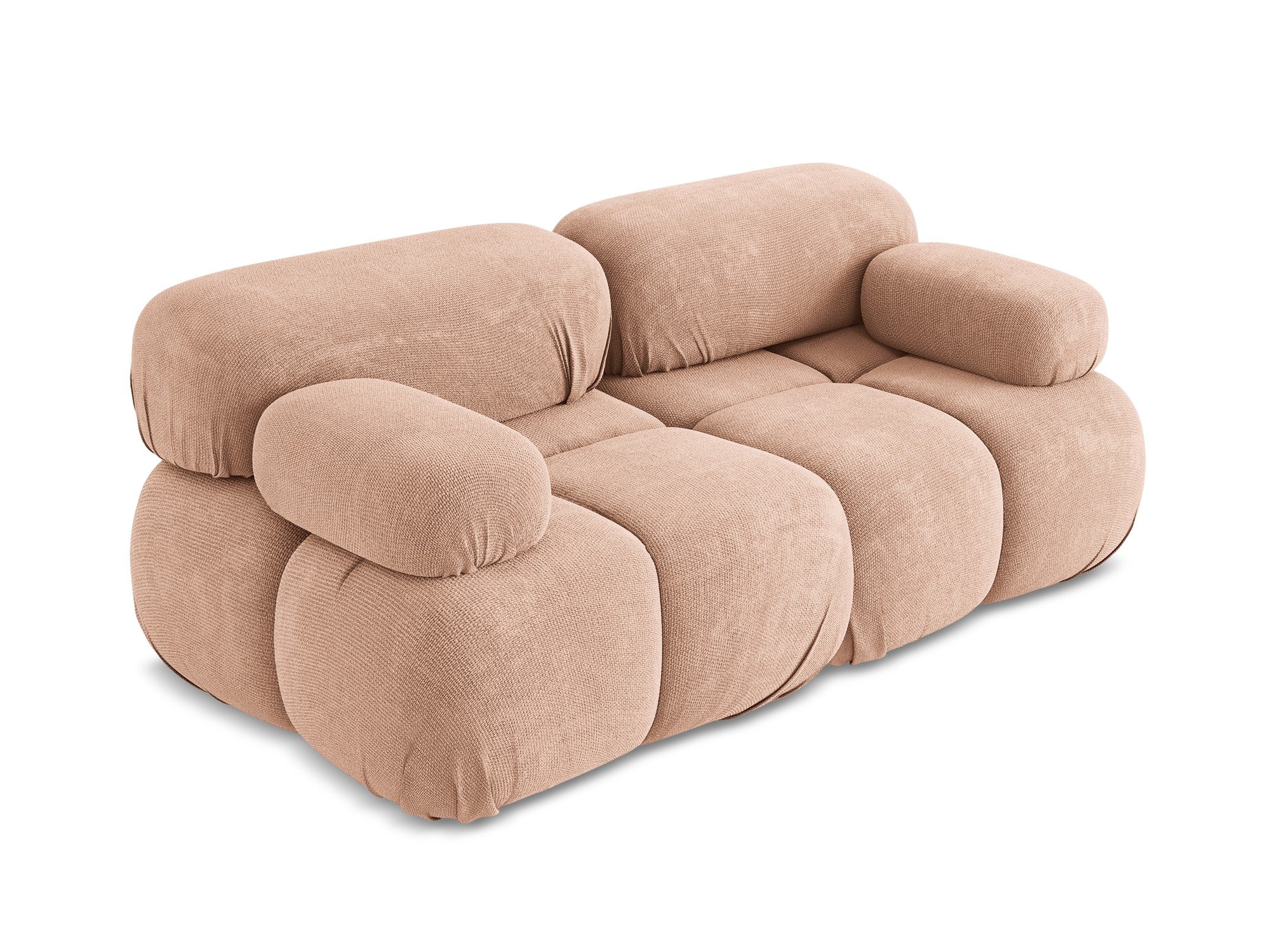 Sofa modułowa 2-osobowa LOKUA brzoskwiniowy szenil - Image 4
