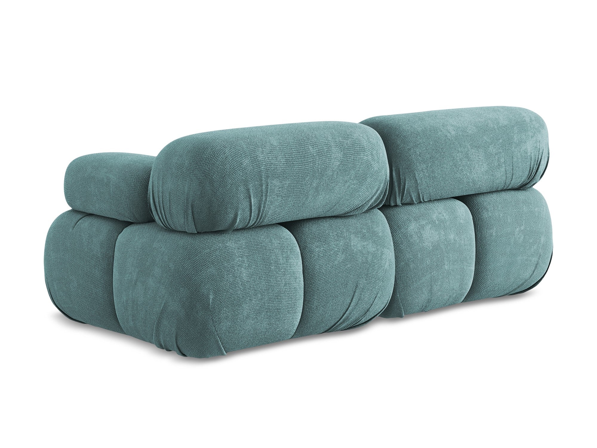 Sofa modułowa 2-osobowa LOKUA dżinsowy niebieski szenil - Image 6