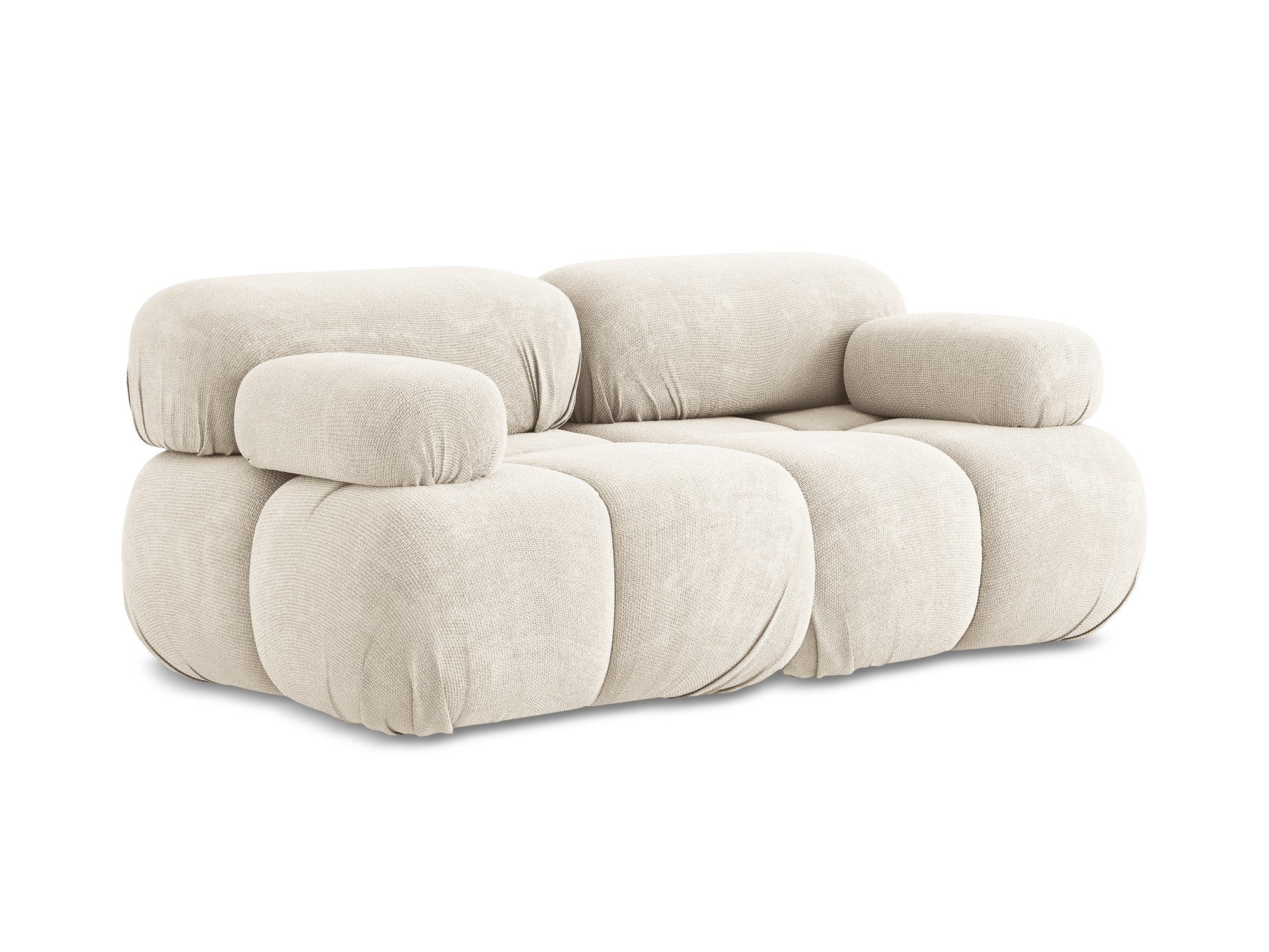 Sofa modułowa 2-osobowa LOKUA jasnobeżowy szenil