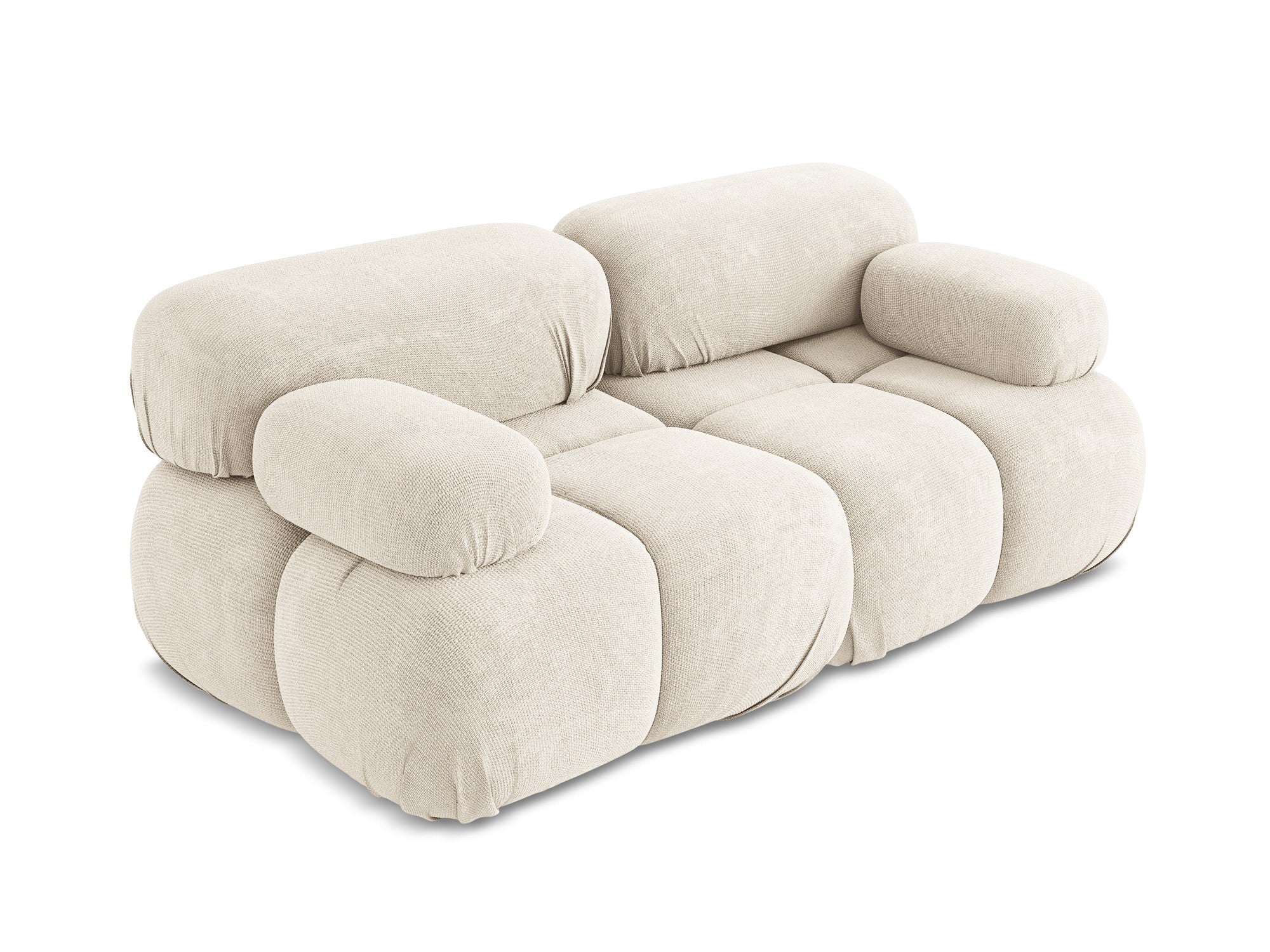 Sofa modułowa 2-osobowa LOKUA jasnobeżowy szenil - Image 4