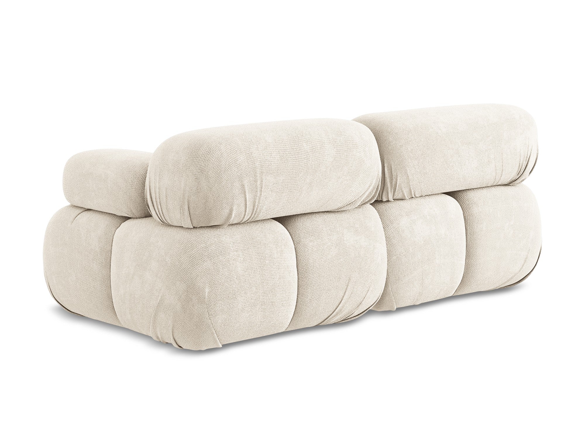 Sofa modułowa 2-osobowa LOKUA jasnobeżowy szenil - Image 6