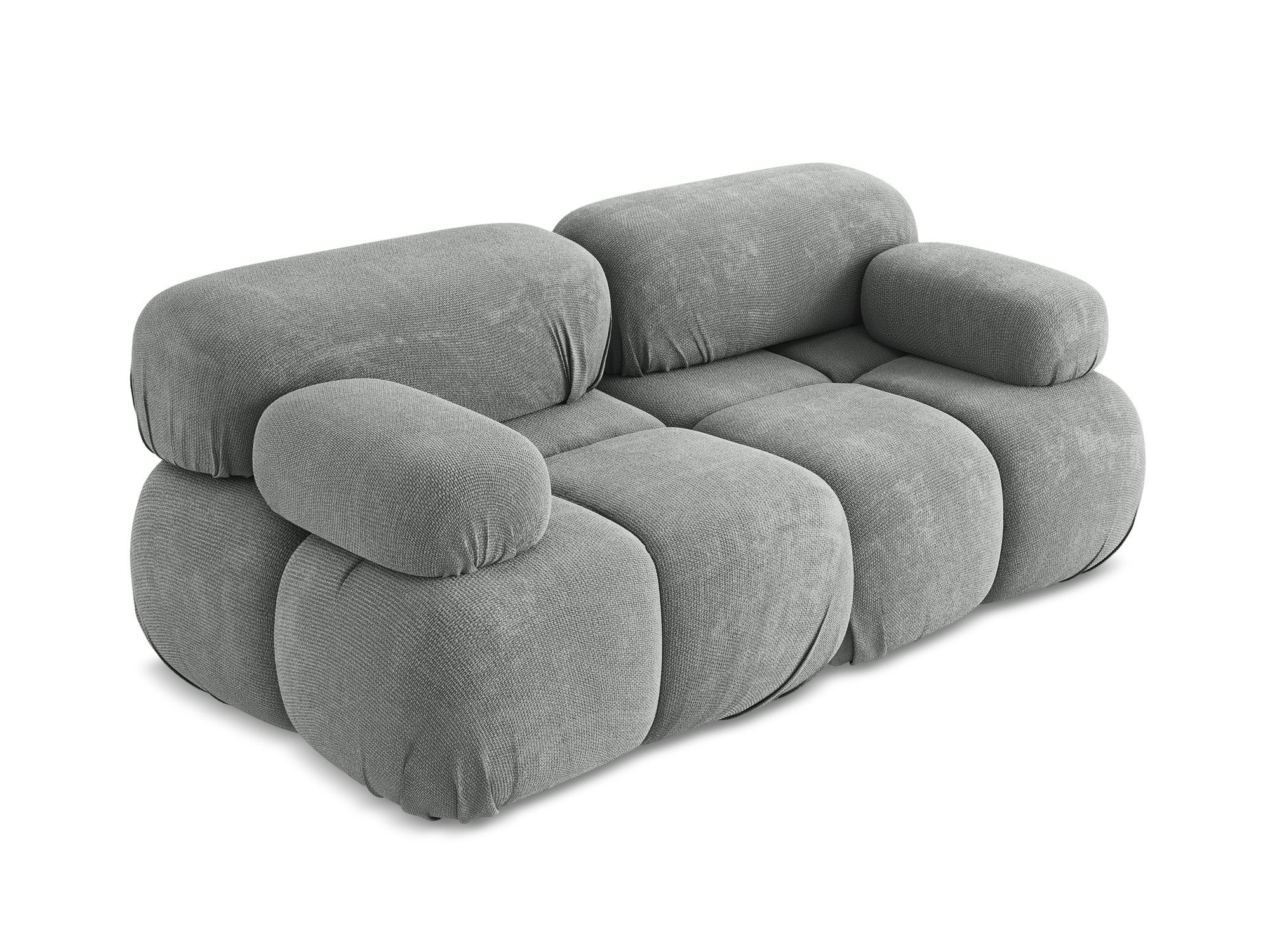 Sofa modułowa 2-osobowa LOKUA szary szenil - Image 4