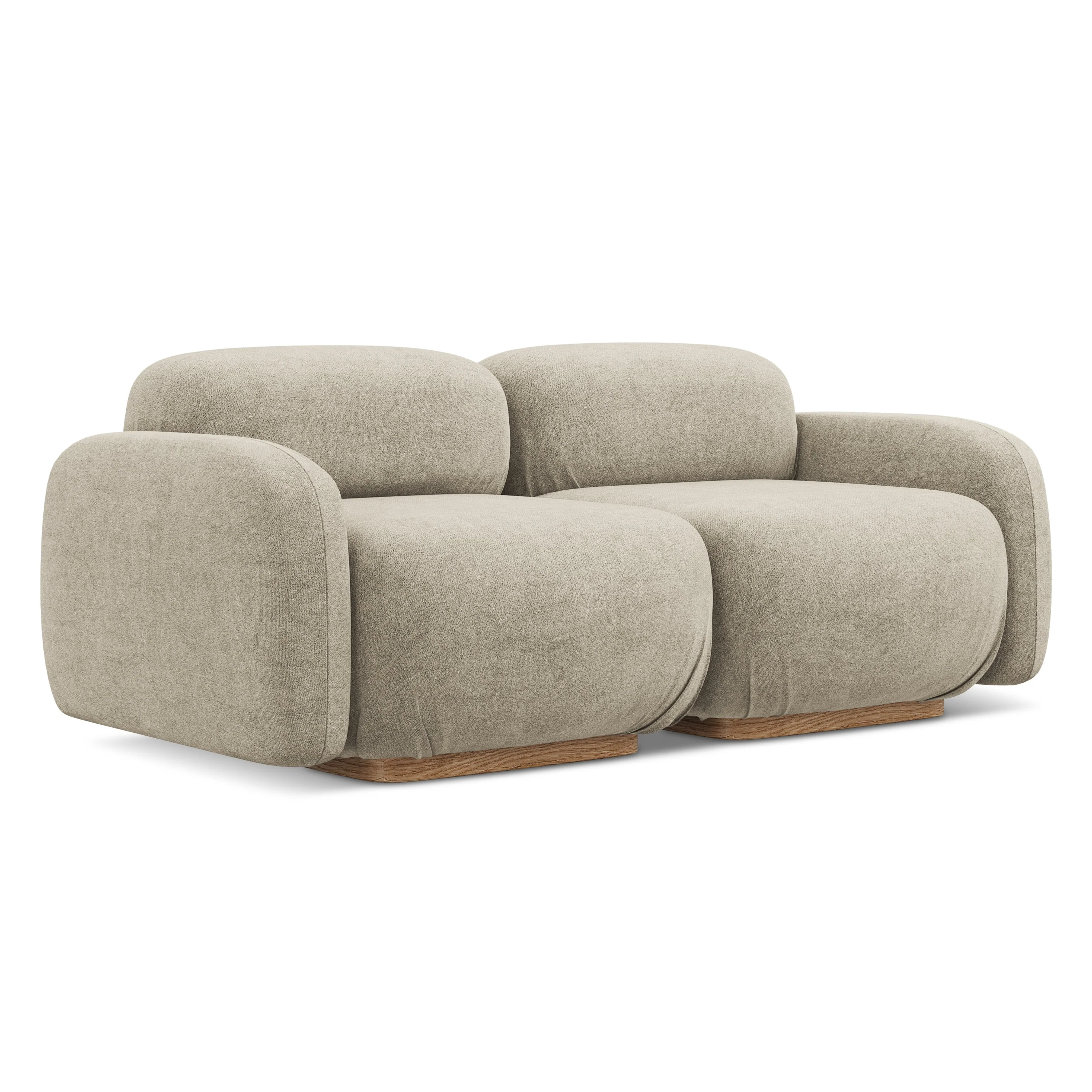 Sofa modułowa 3-osobowa AILANI beżowy boucle