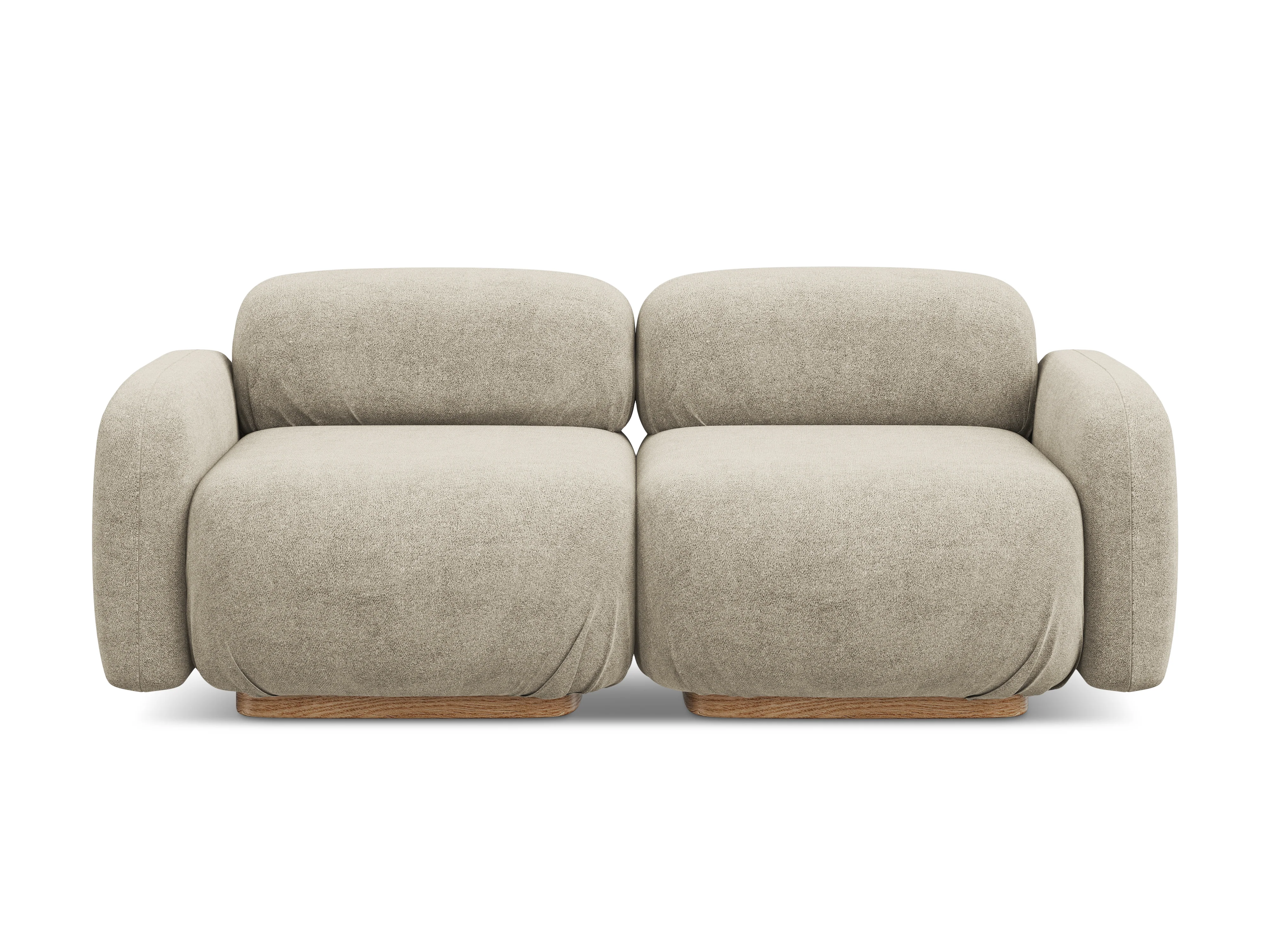 Sofa modułowa 3-osobowa AILANI beżowy boucle - Image 5