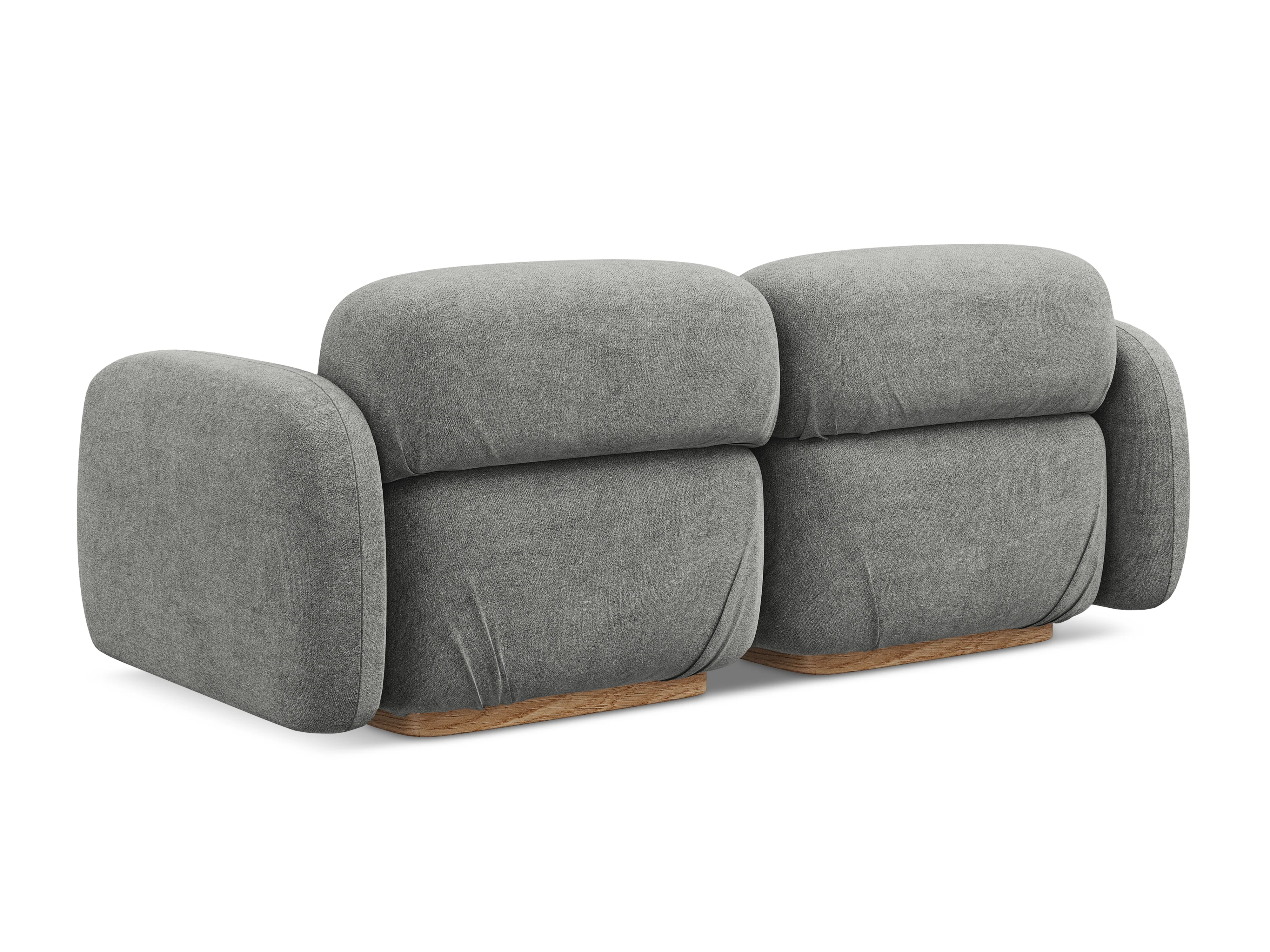 Sofa modułowa 3-osobowa AILANI szary boucle - Image 5