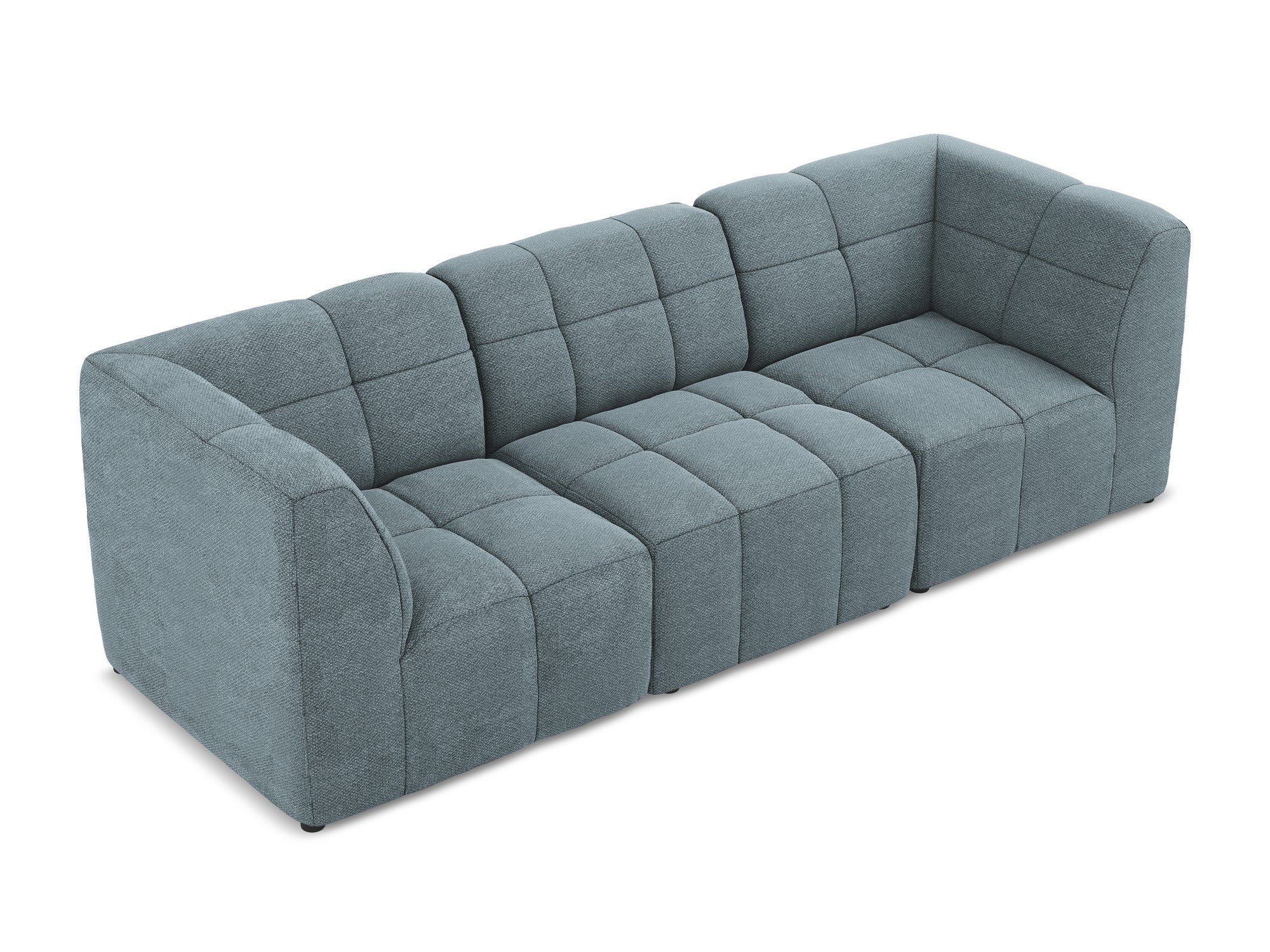 Sofa modułowa 3-osobowa ALOHA dżinsowy niebieski boucle - Image 3