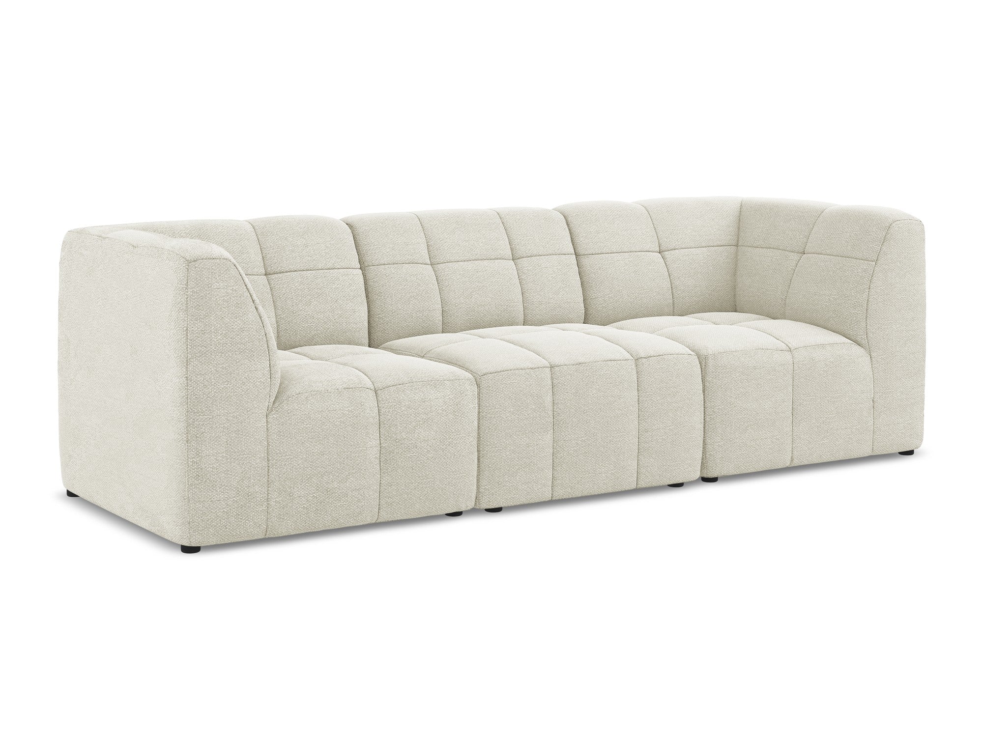 Sofa modułowa 3-osobowa ALOHA piaskowy boucle